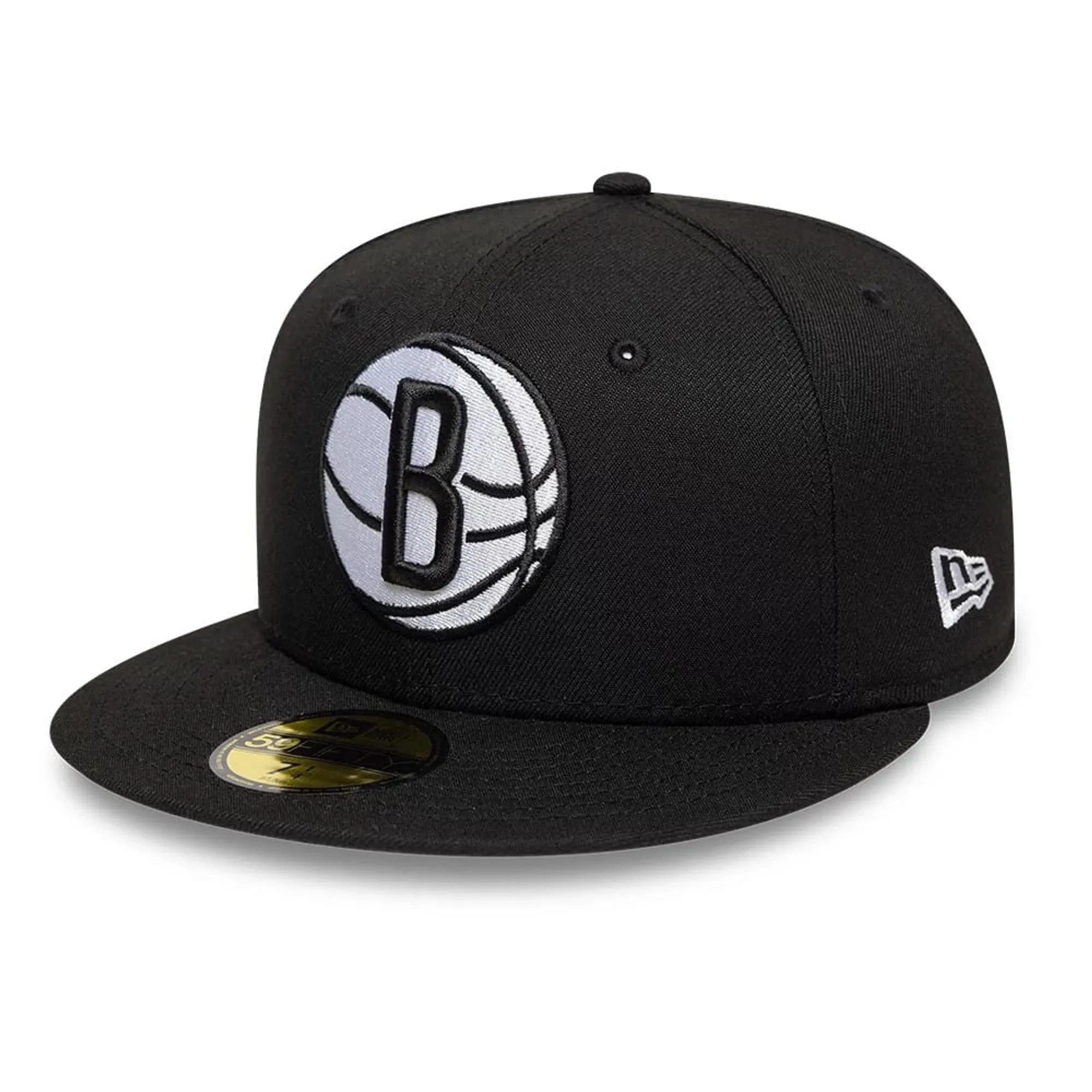 Brooklyn Nets NBA Basic Black 59FIFTY Fitted Cap New Era Cap adult unisex