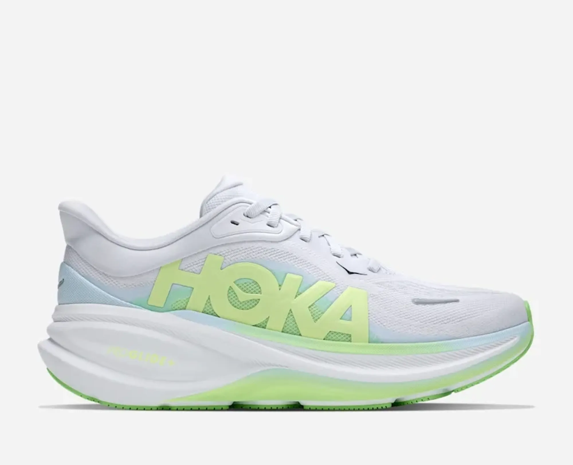 Hoka Women's Clifton Pro Road Running Shoes In Cosmic Grey/Neon Yuzu