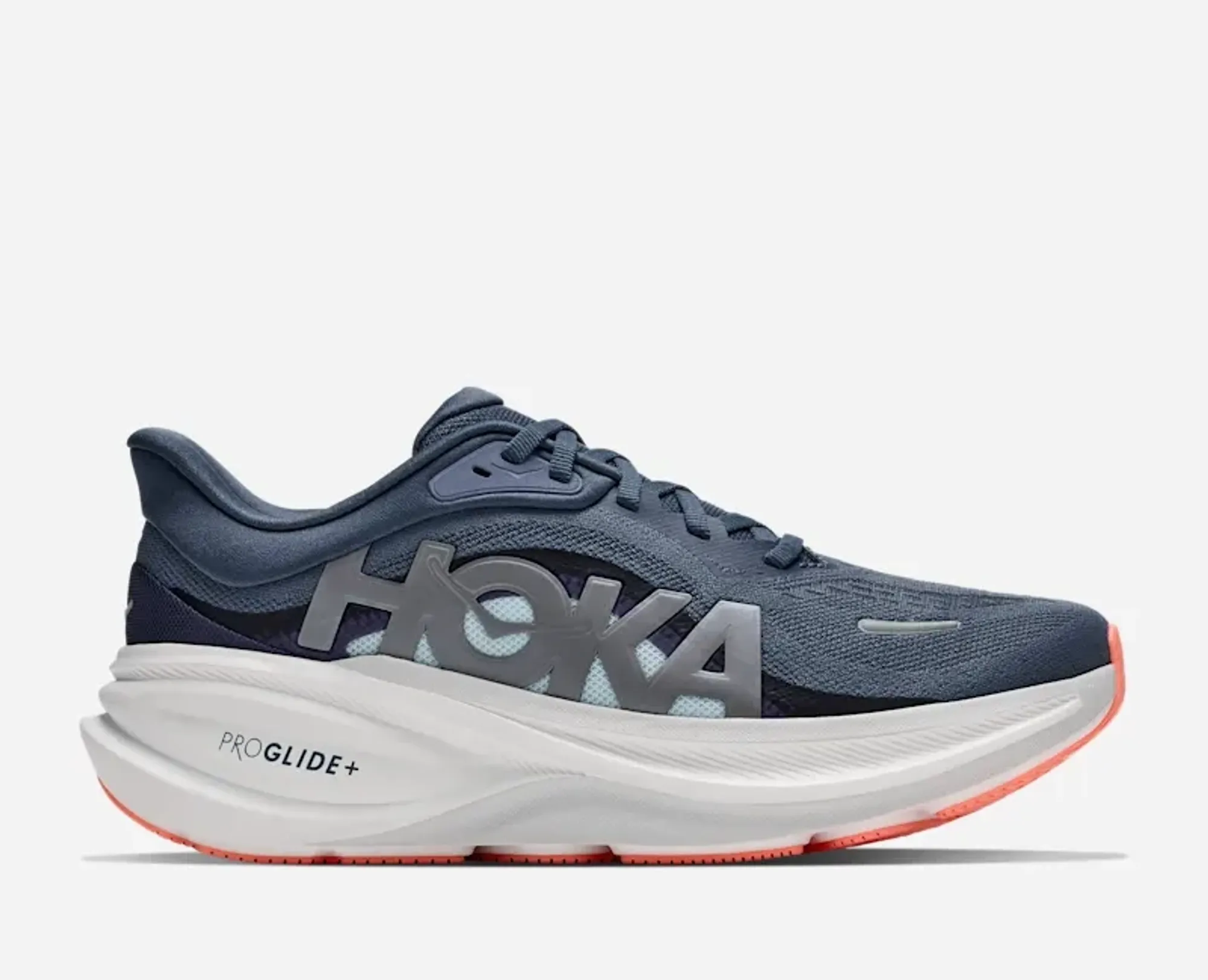 Hoka Women's Clifton Pro Road Running Shoes In Faded Navy/Glimmering Blue
