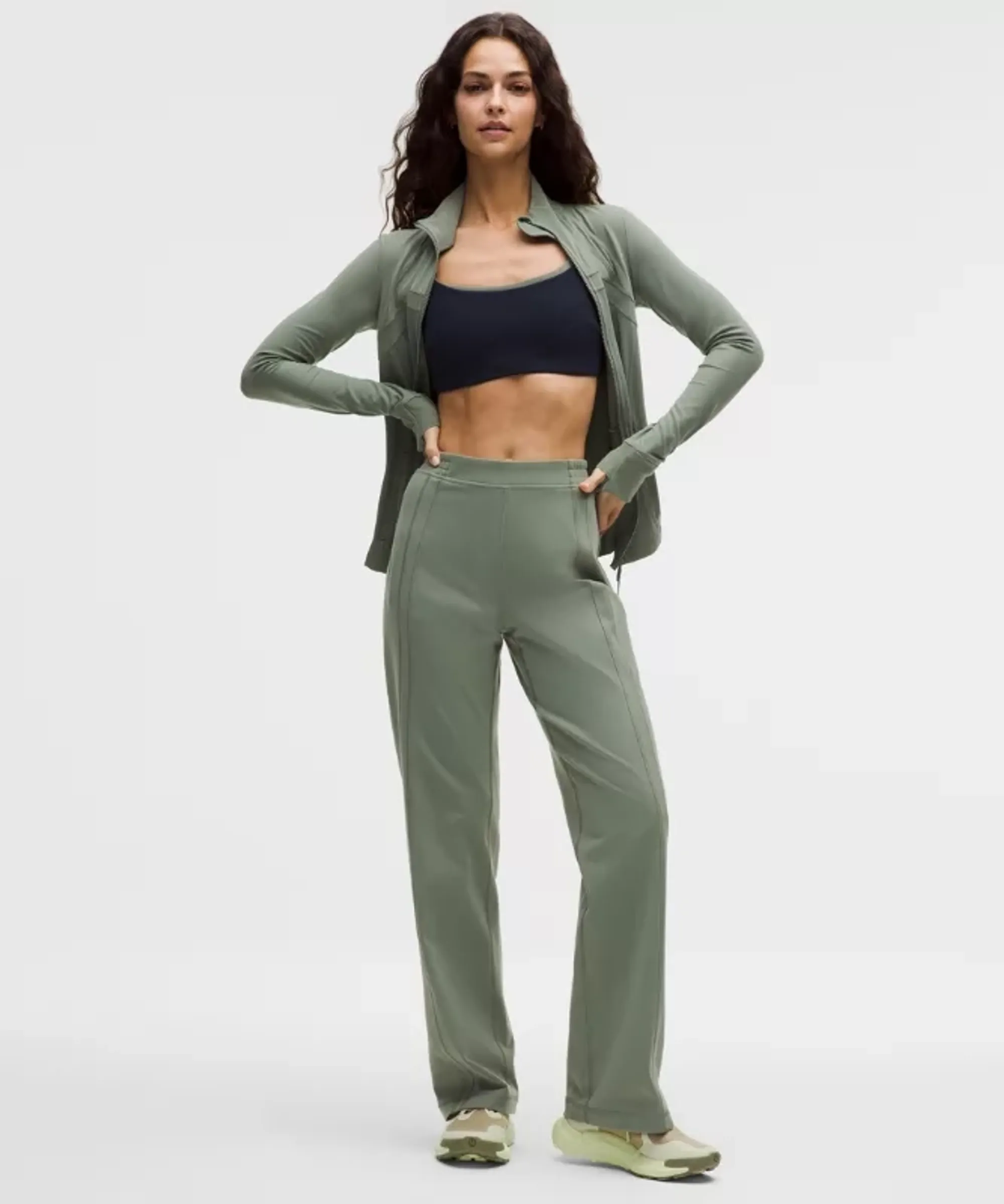 lululemon – Women's Define Mid-Rise Track Pants Luon – Color Green/Pastel – Size XS