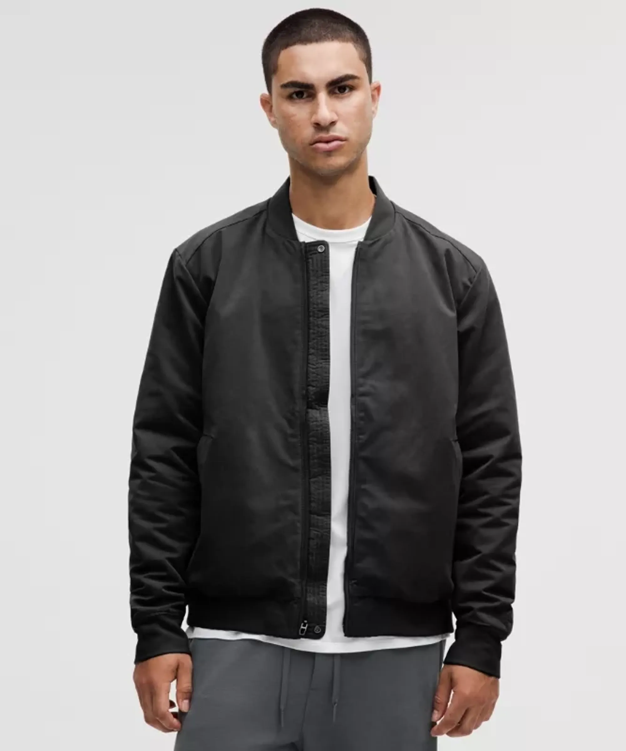 lululemon – Men's Switch Over Bomber Jacket – Color Black – Size Medium