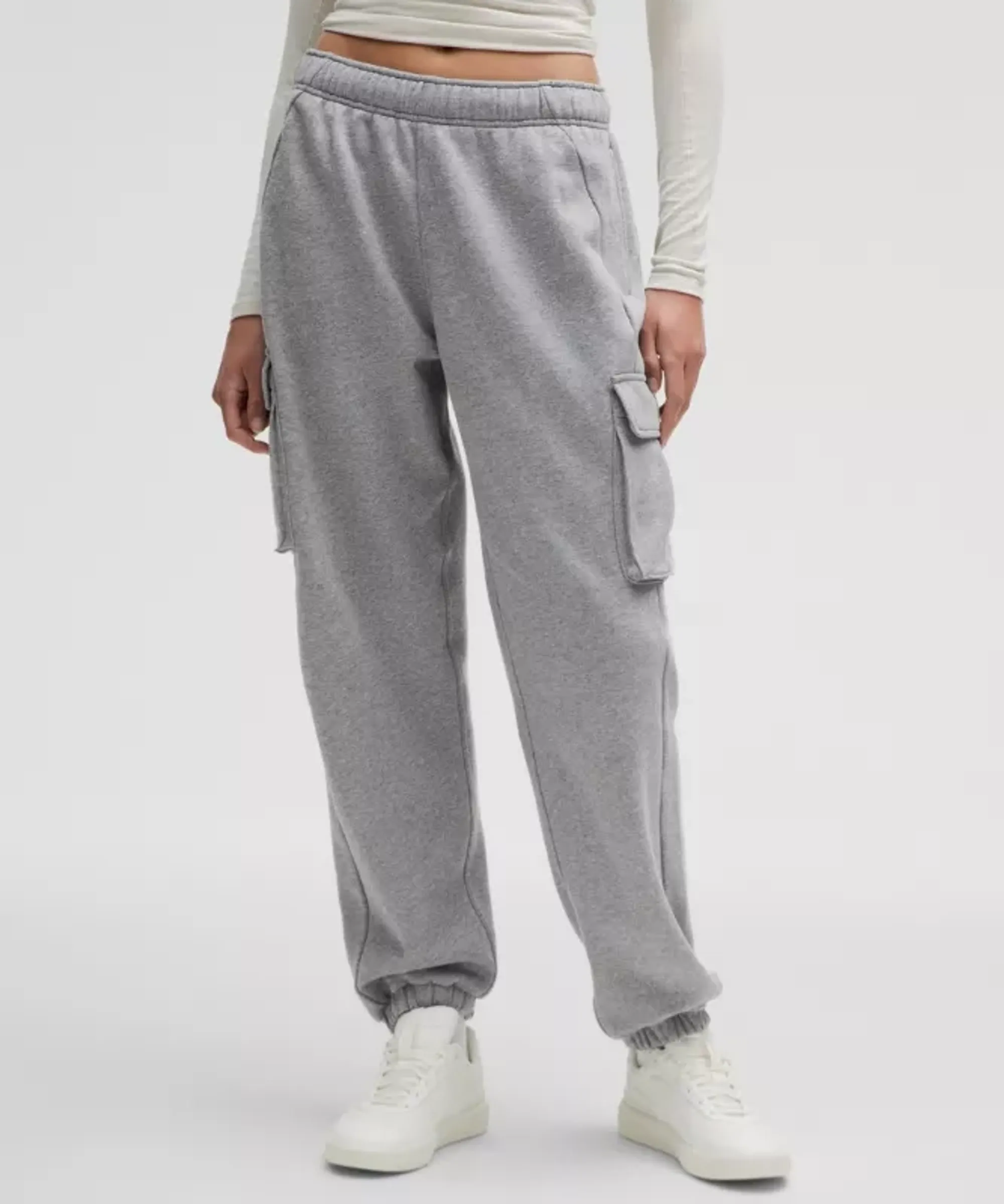 lululemon – Women's Scuba Mid-Rise Oversized Cargo Jogger Regular – Color Grey – Size Medium
