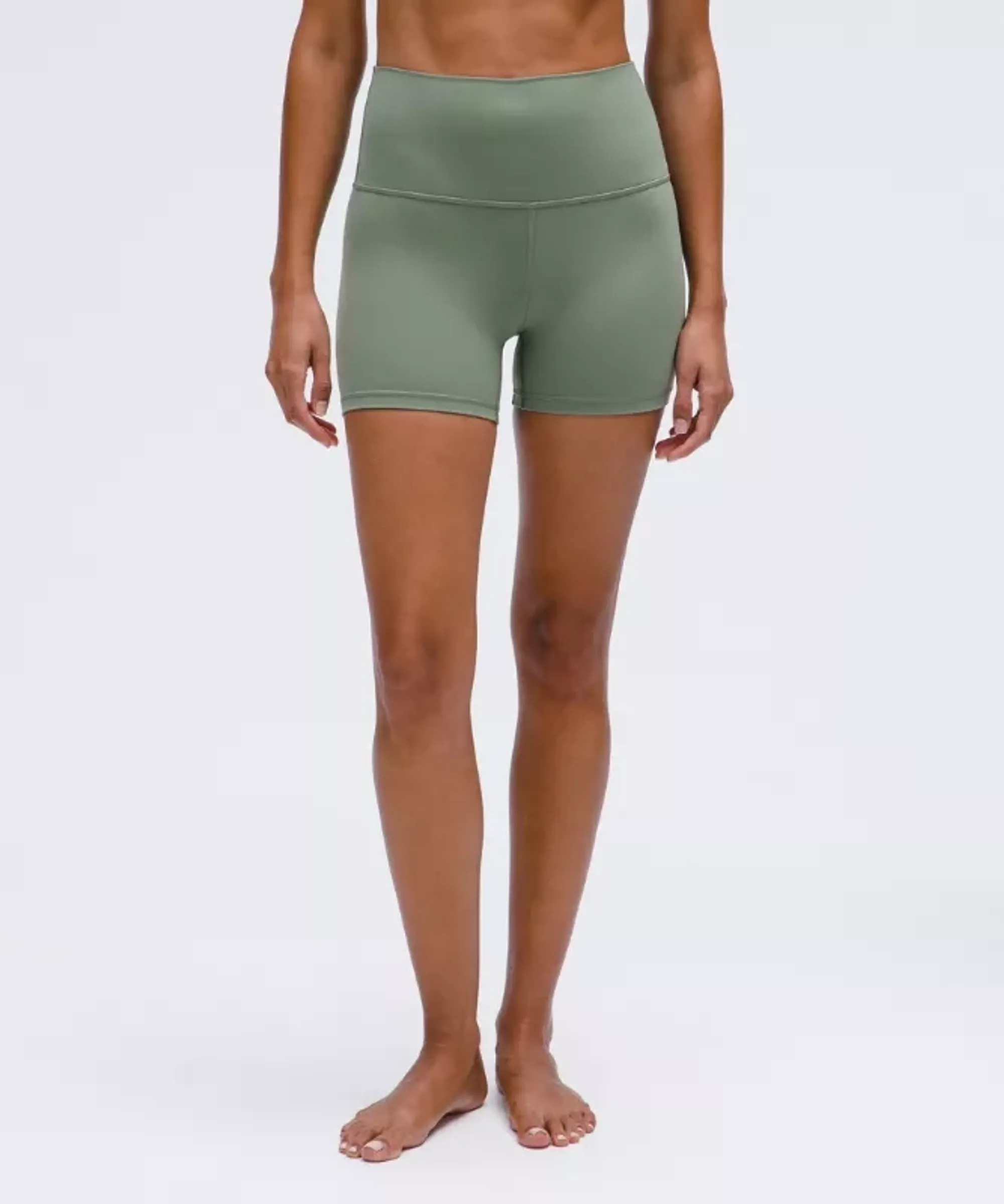 lululemon – Women's Align High-Rise Shorts – 4" – Color Grey/Green/Pastel – Size 0