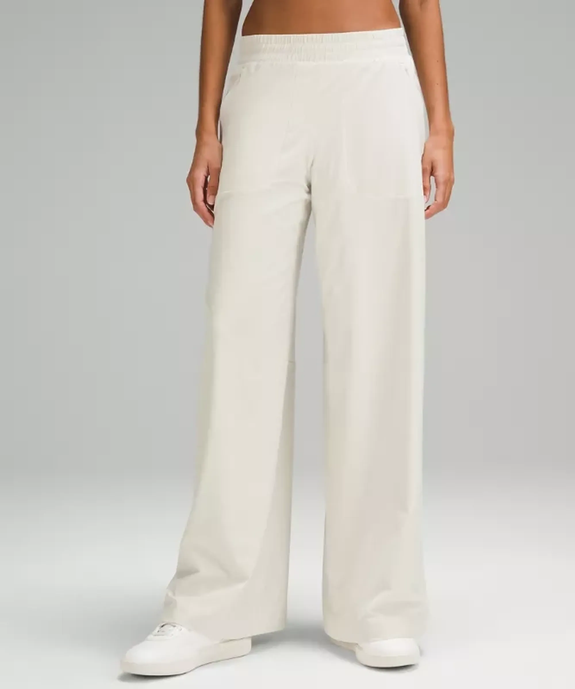 lululemon – Women's Swift Mid-Rise Wide-Leg Pants – Color White – Size 14