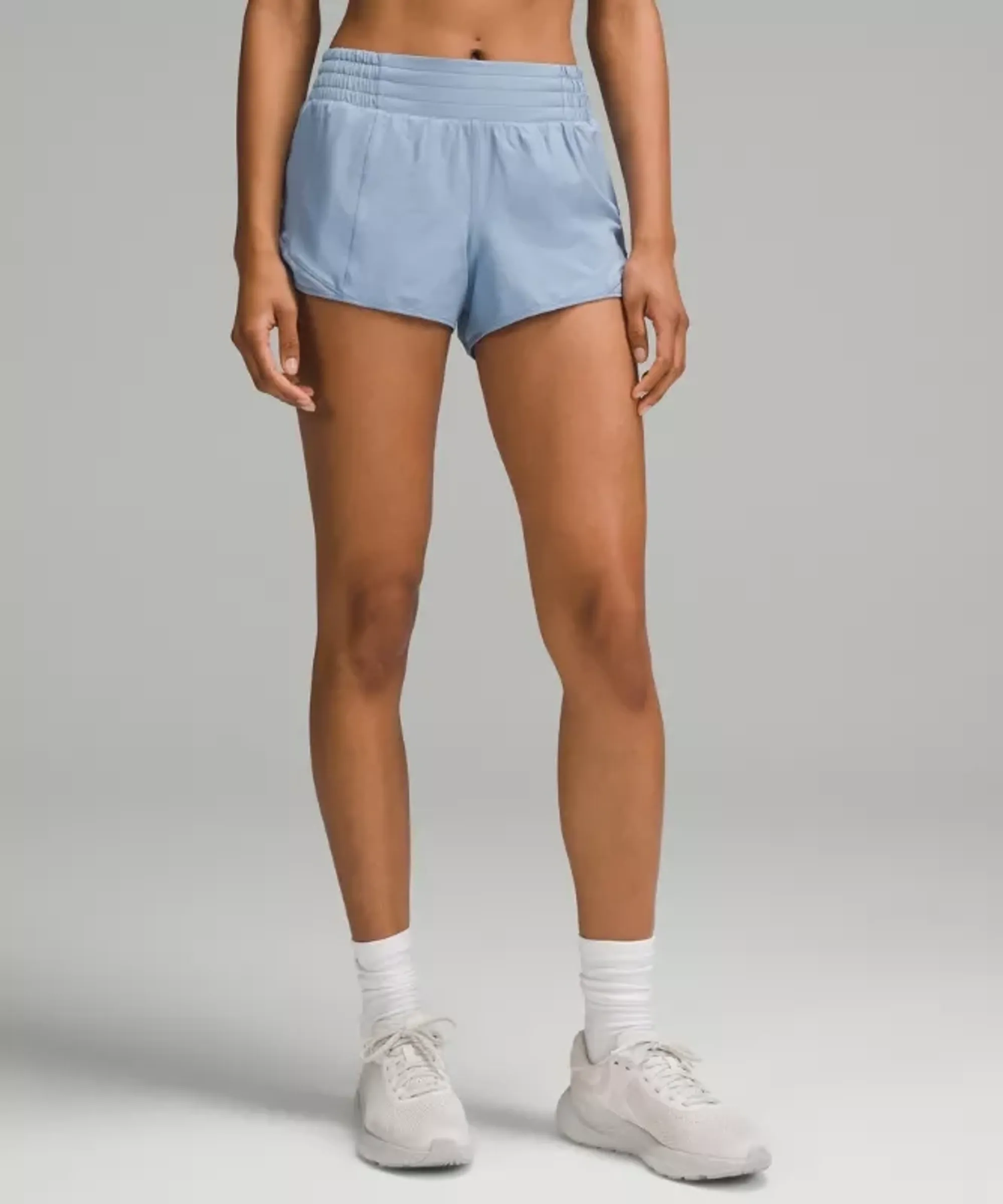 lululemon – Women's Hotty Hot High-Rise Lined Shorts – 2.5" – Color Blue/Pastel – Size 14