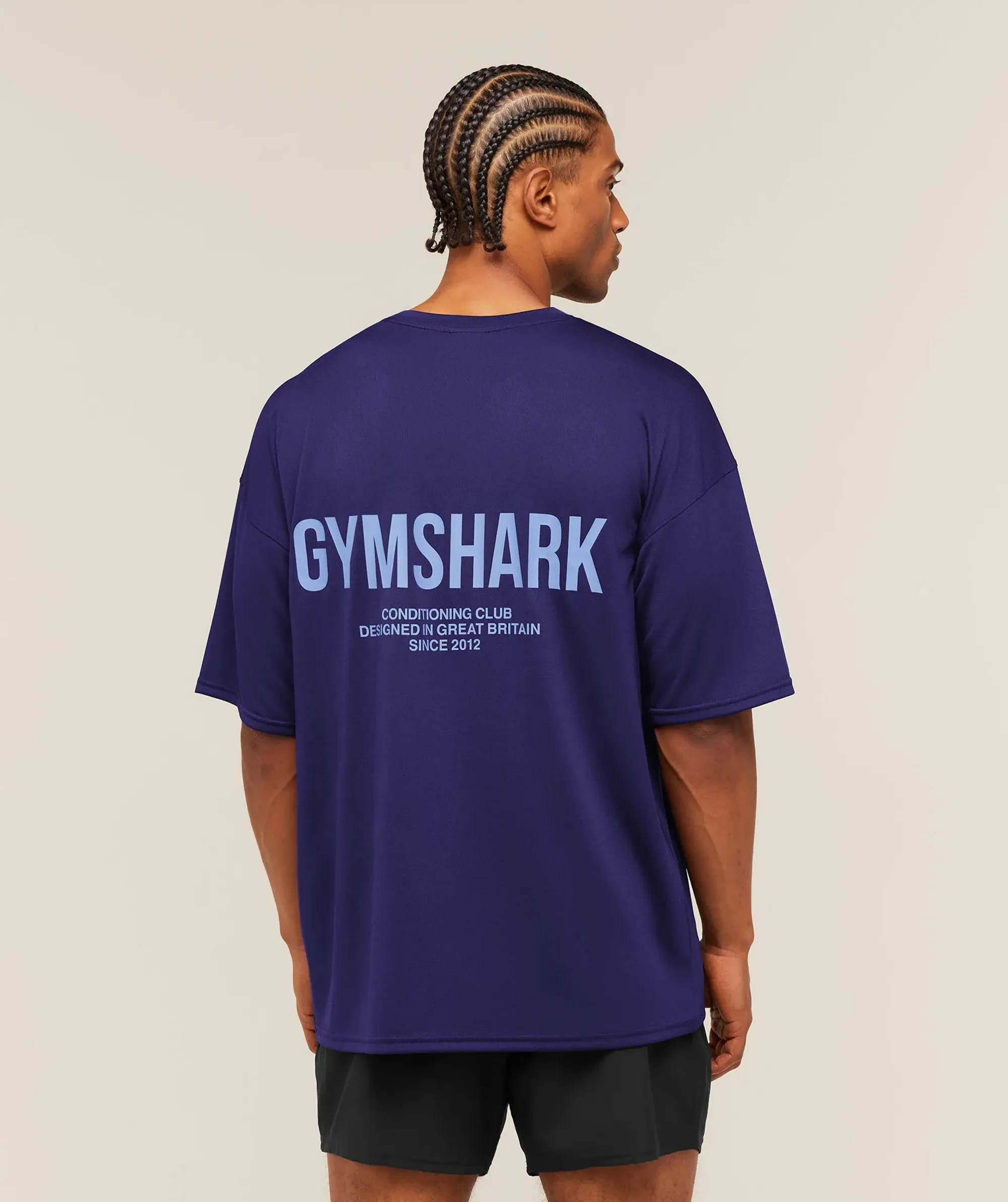 Gymshark Conditioning Club Oversized T-Shirt - Indigo Purple/Steady Purple