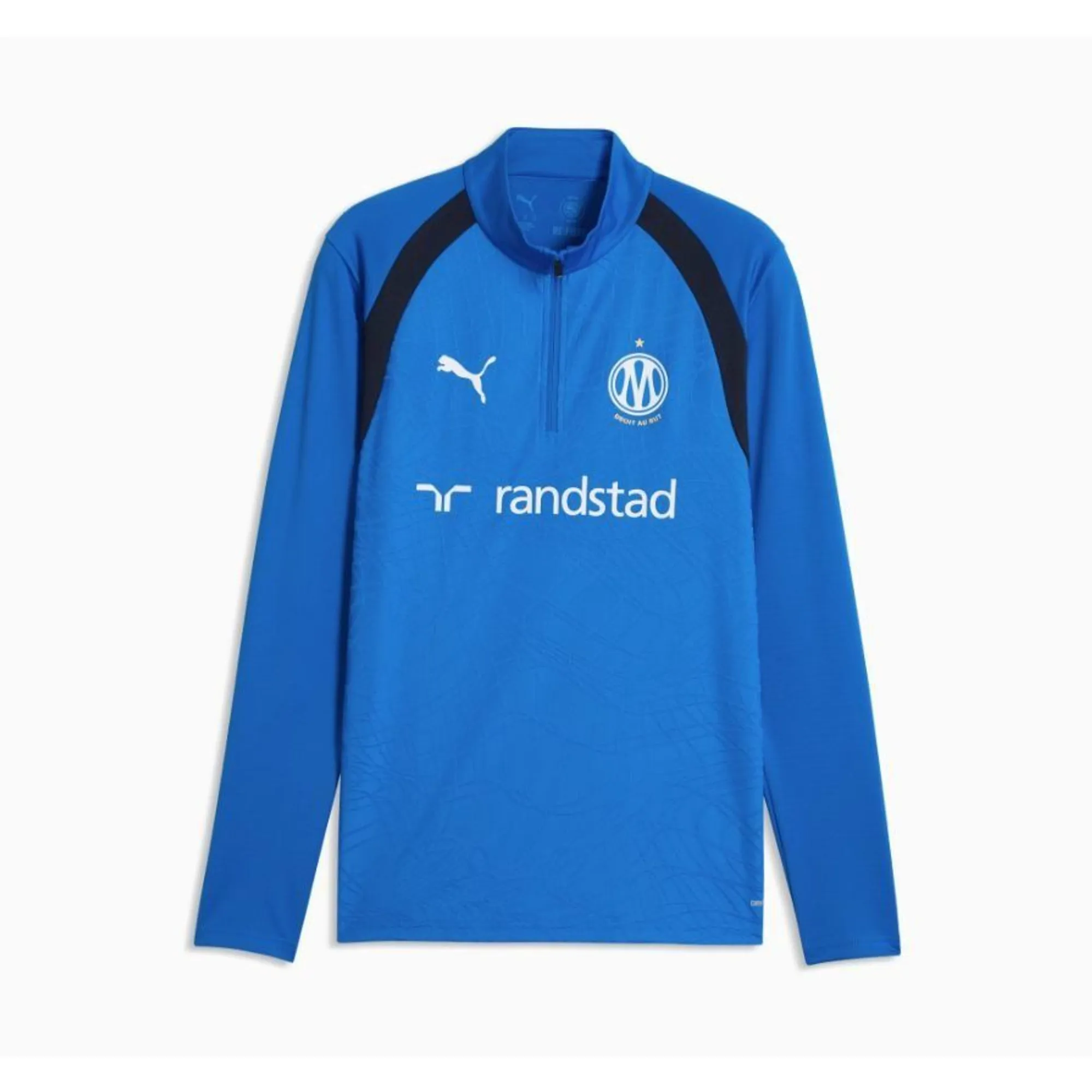 Marseille Training Shirt Club 1/4 Zip - Team Royal Blue/Deep Navy - ['Blue']