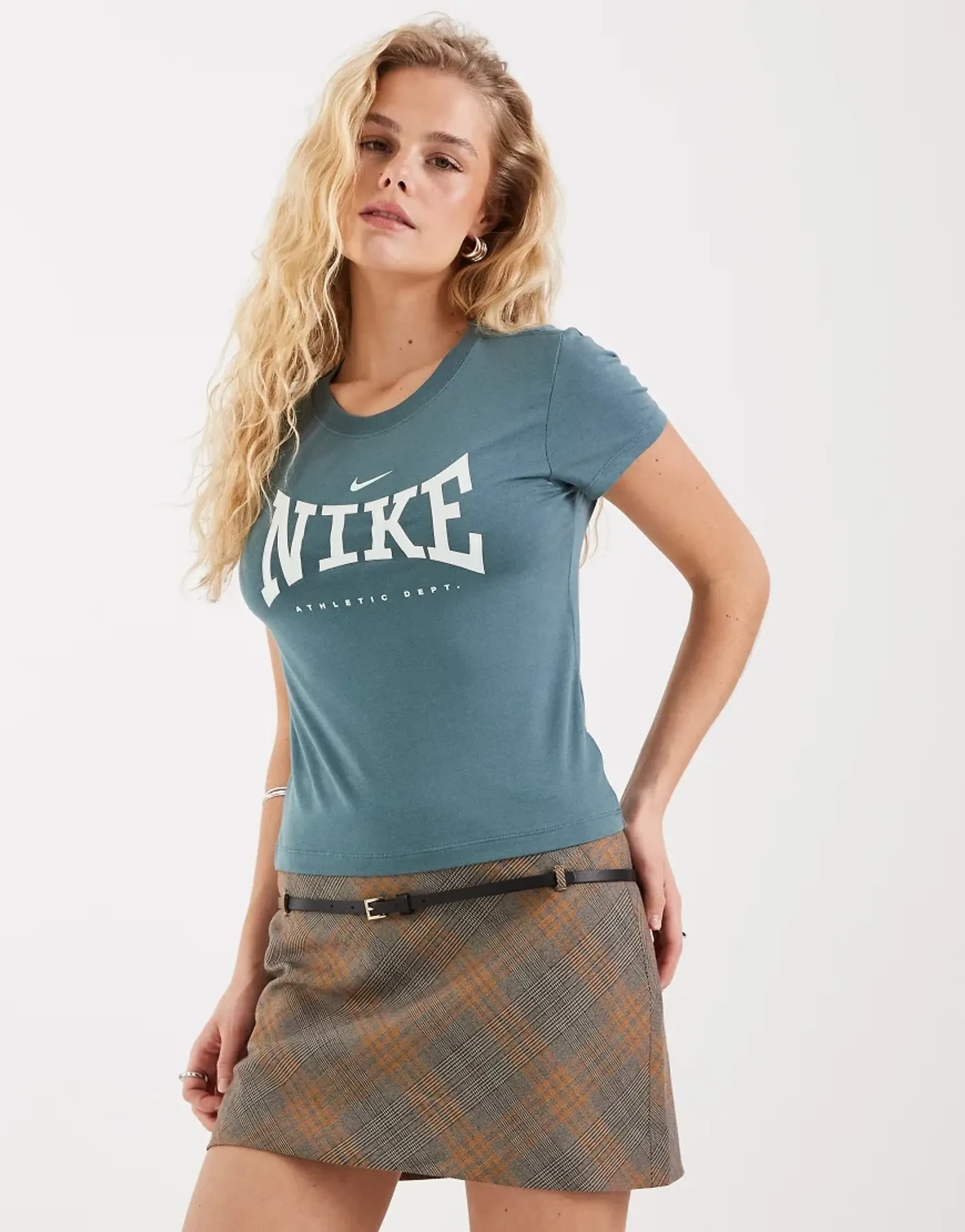 Women's Nike Graphic T-Shirt in Grey 