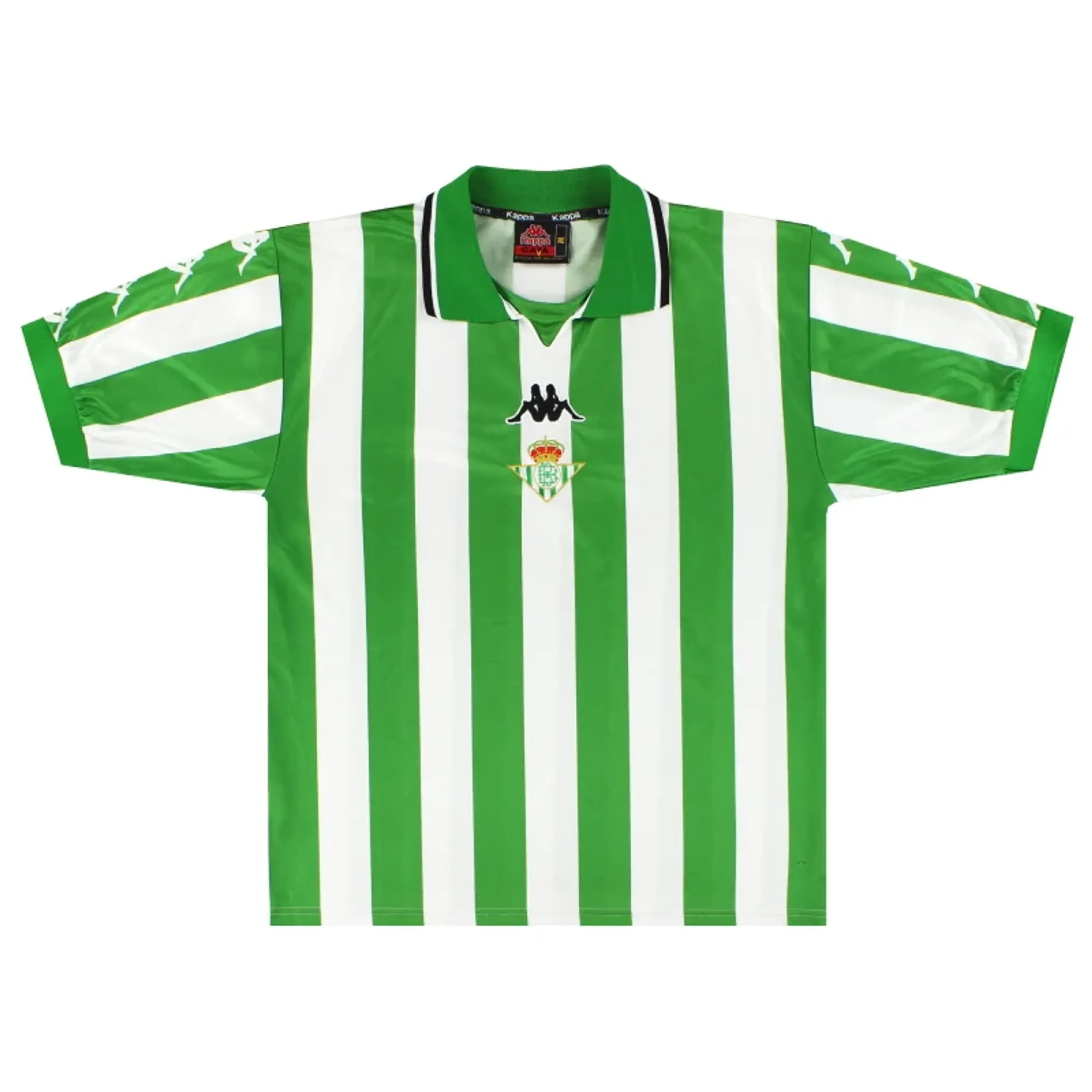 1999-00 Real Betis Kappa Home Shirt M - Real Betis / Excellent 