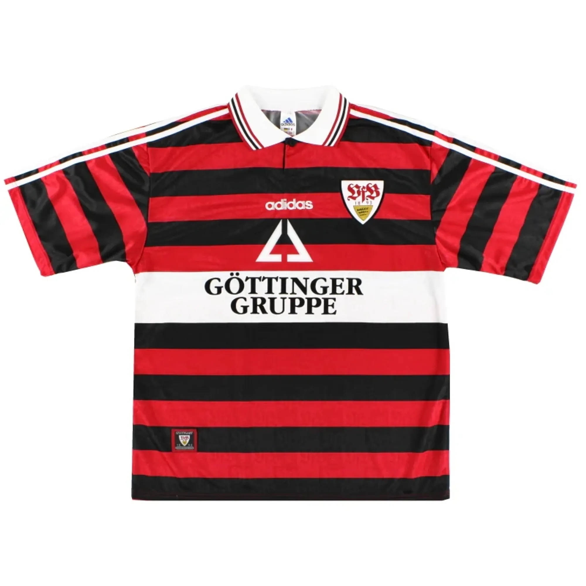 1997-98 Stuttgart adidas Away Shirt L - Other German Clubs / Excellent