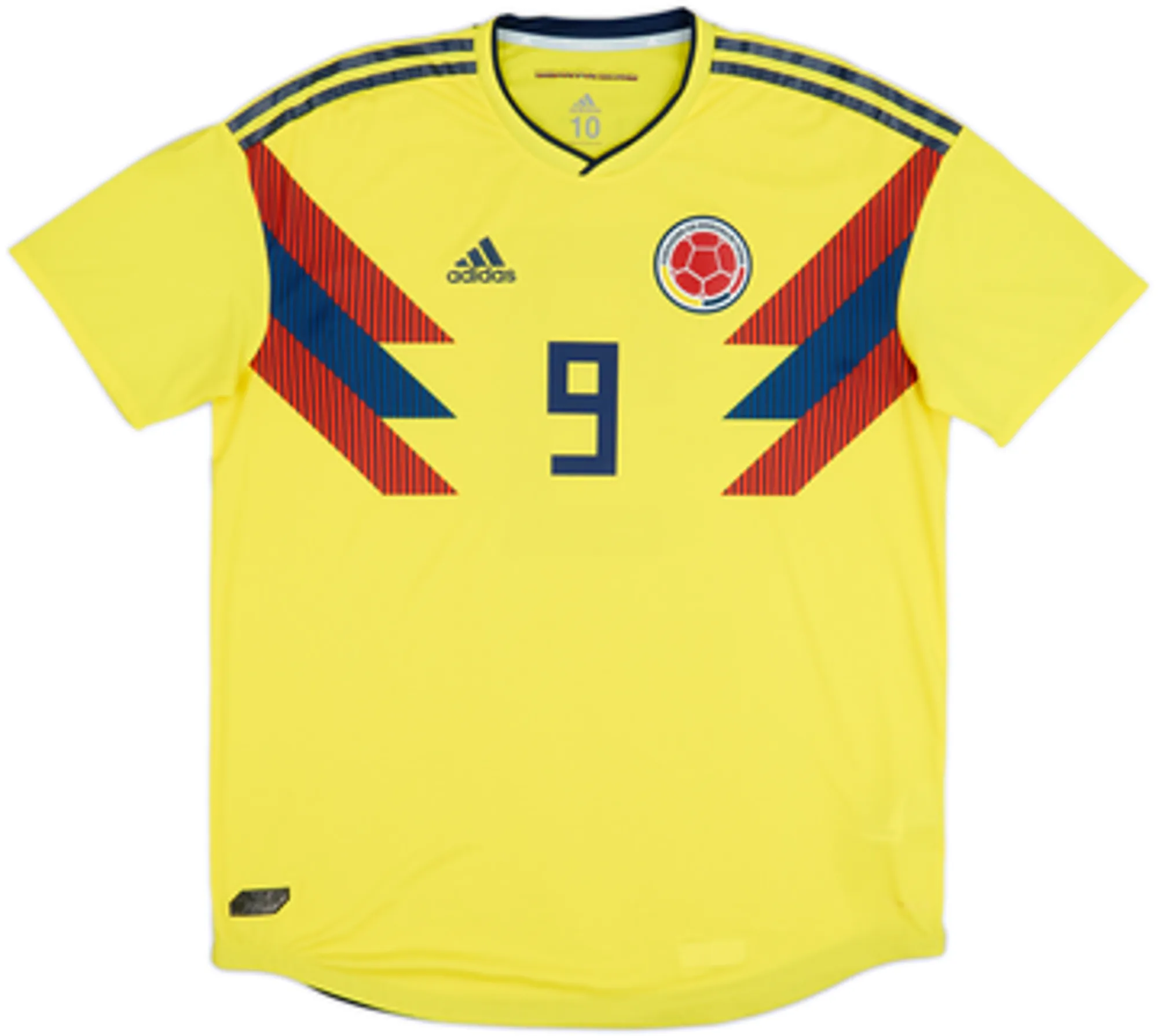 2018-19 Colombia Player Issue Home Shirt Falcao #9 - 8/10 - (XL)