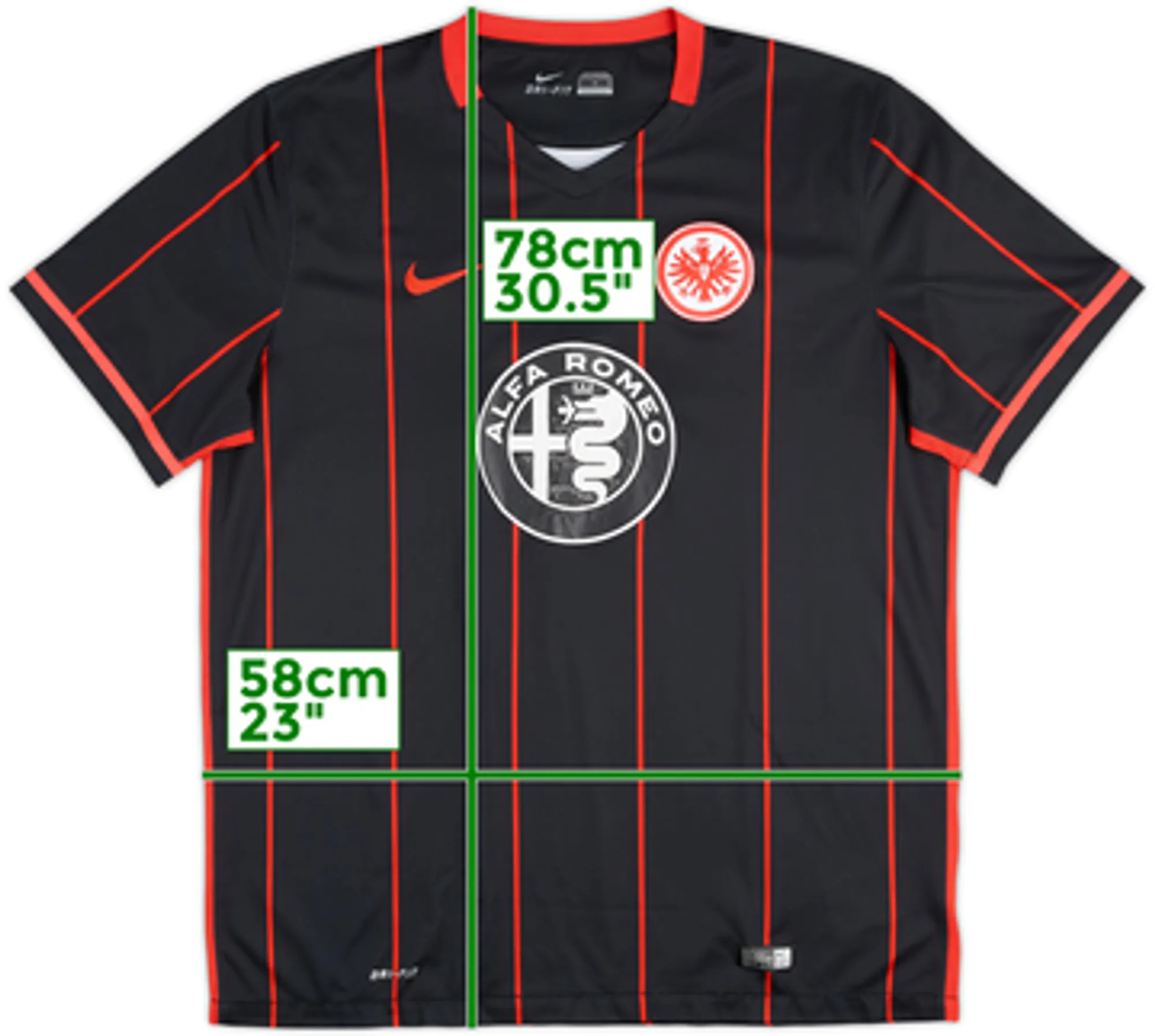 2015-16 Eintracht Frankfurt Home Shirt - 6/10 - (XL)