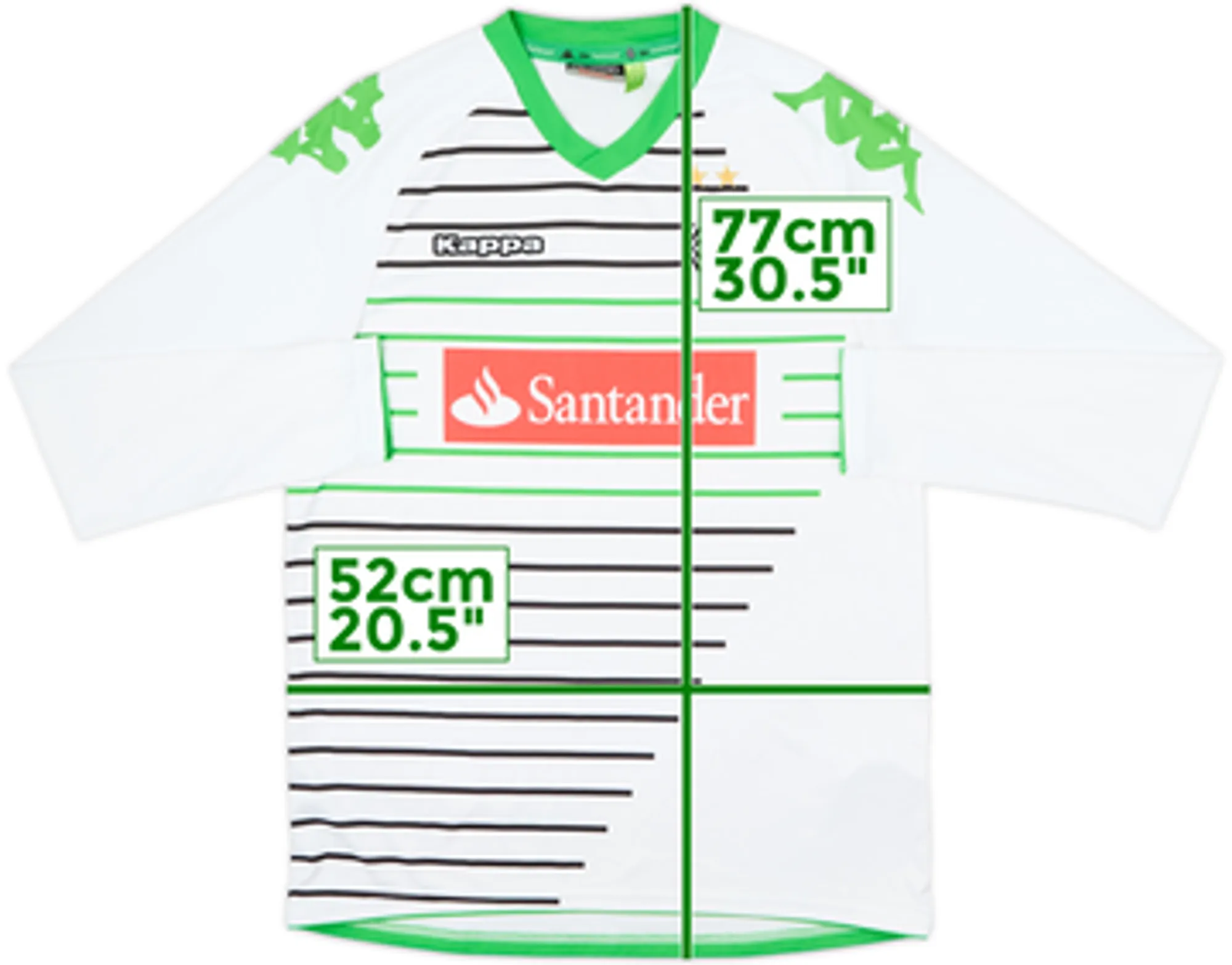 2013-14 Borussia Monchengladbach Home L/S Shirt - 10/10 - (M)