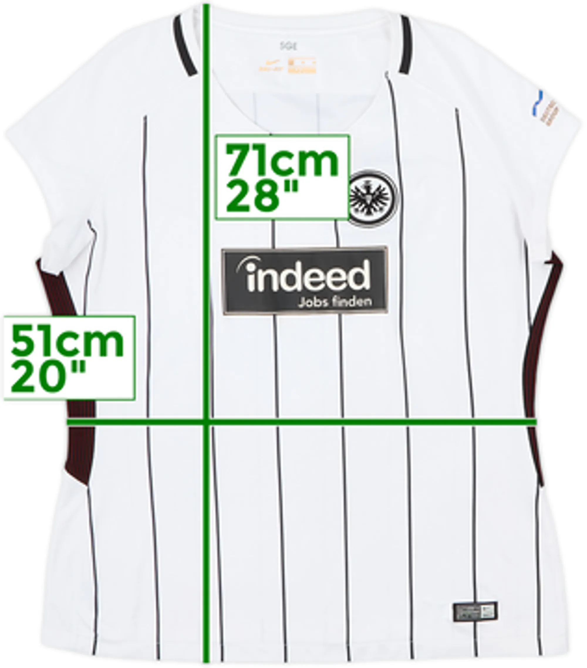 2017-18 Eintracht Frankfurt Home Shirt - 8/10 - (Women's XL)