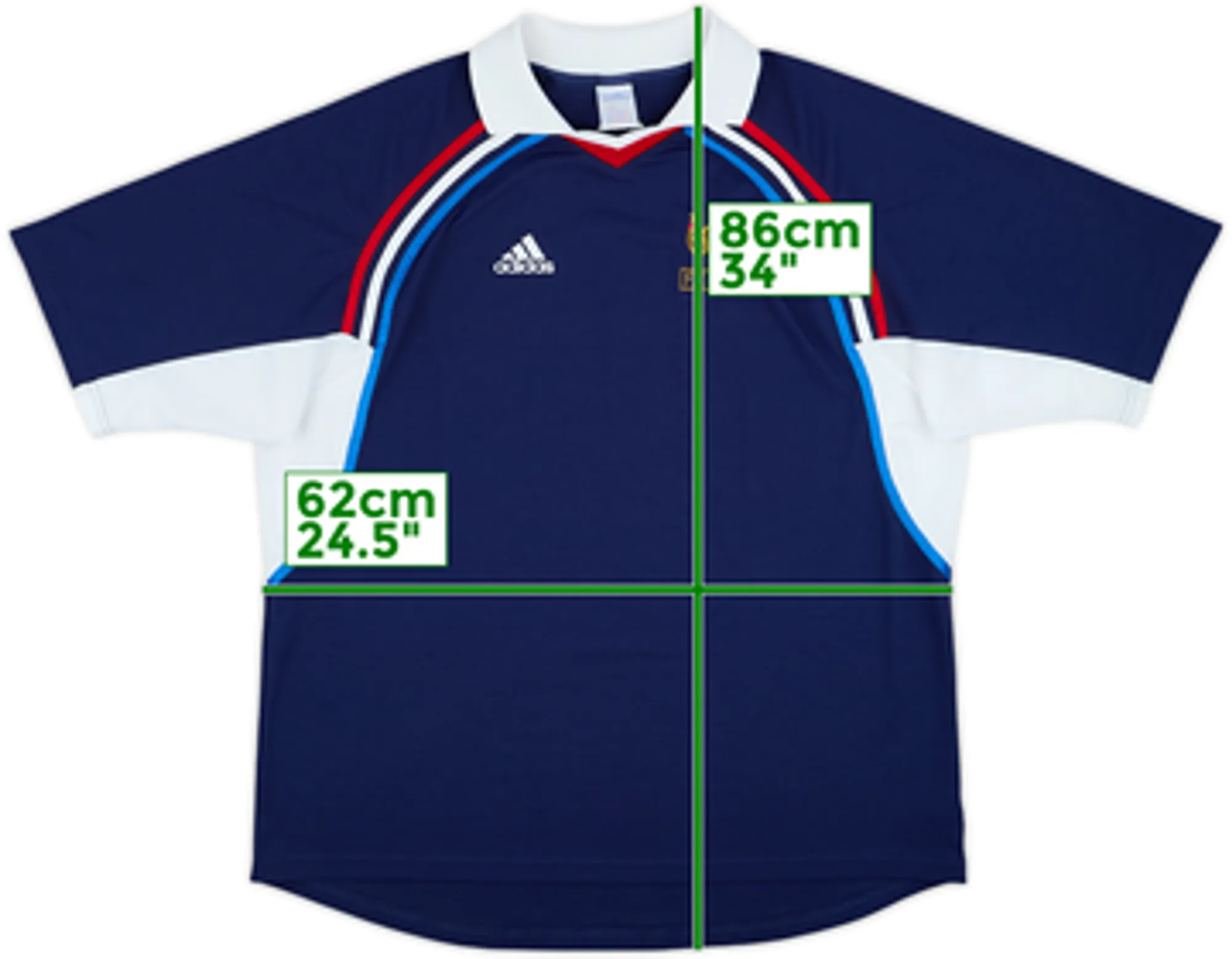 2000-02 France adidas Training Shirt - 9/10 - (XXL)