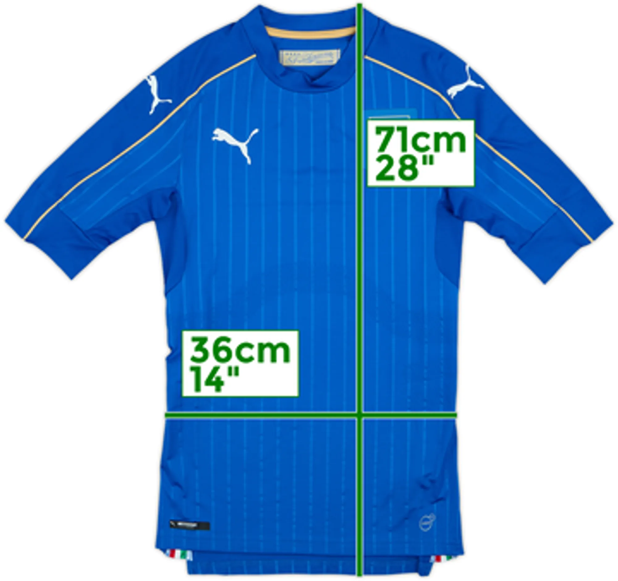 2016-17 Italy Authentic Home Shirt - 10/10 - (S)