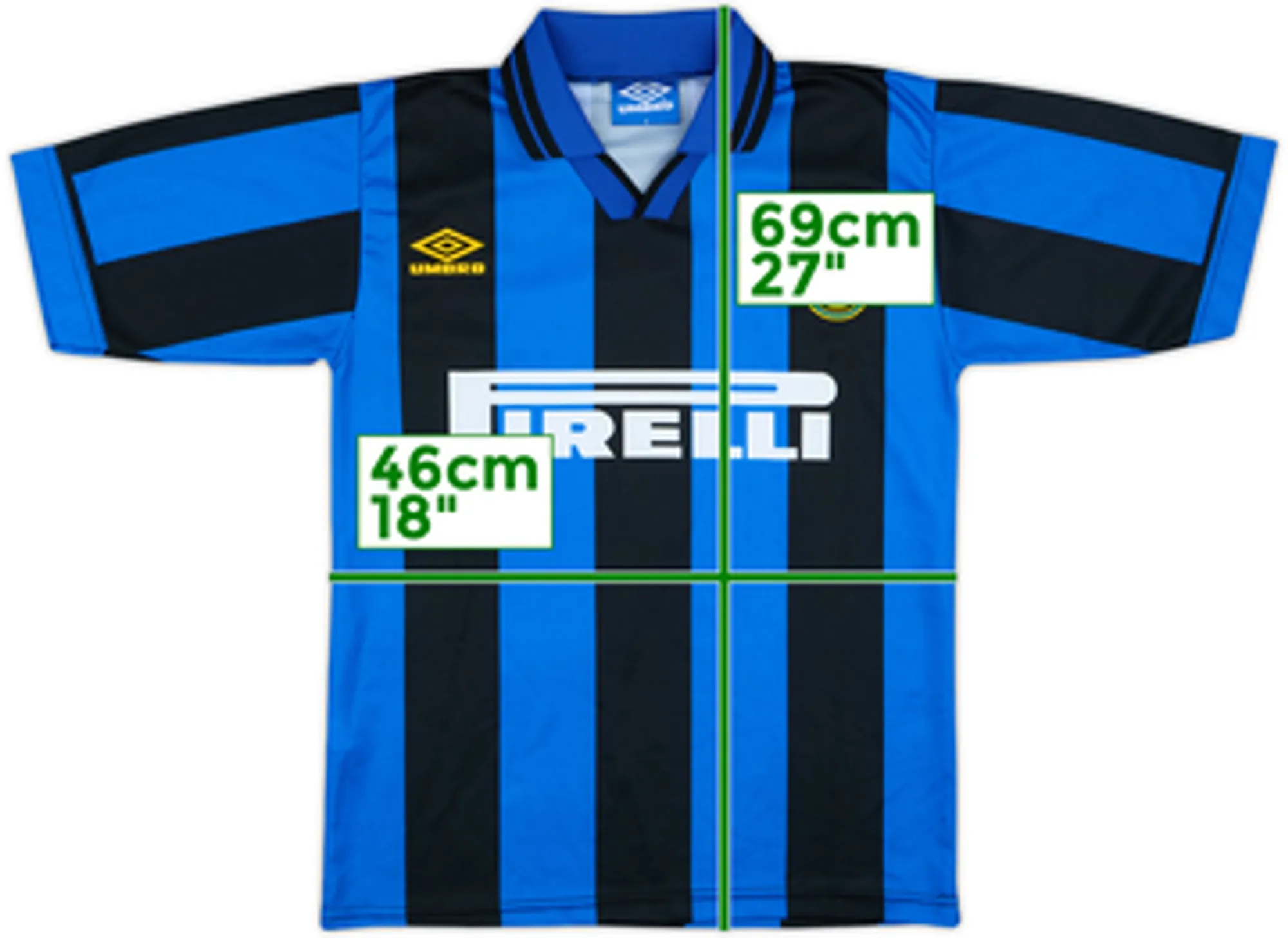 1995-96 Inter Milan Basic Home Shirt - 9/10 - (S)
