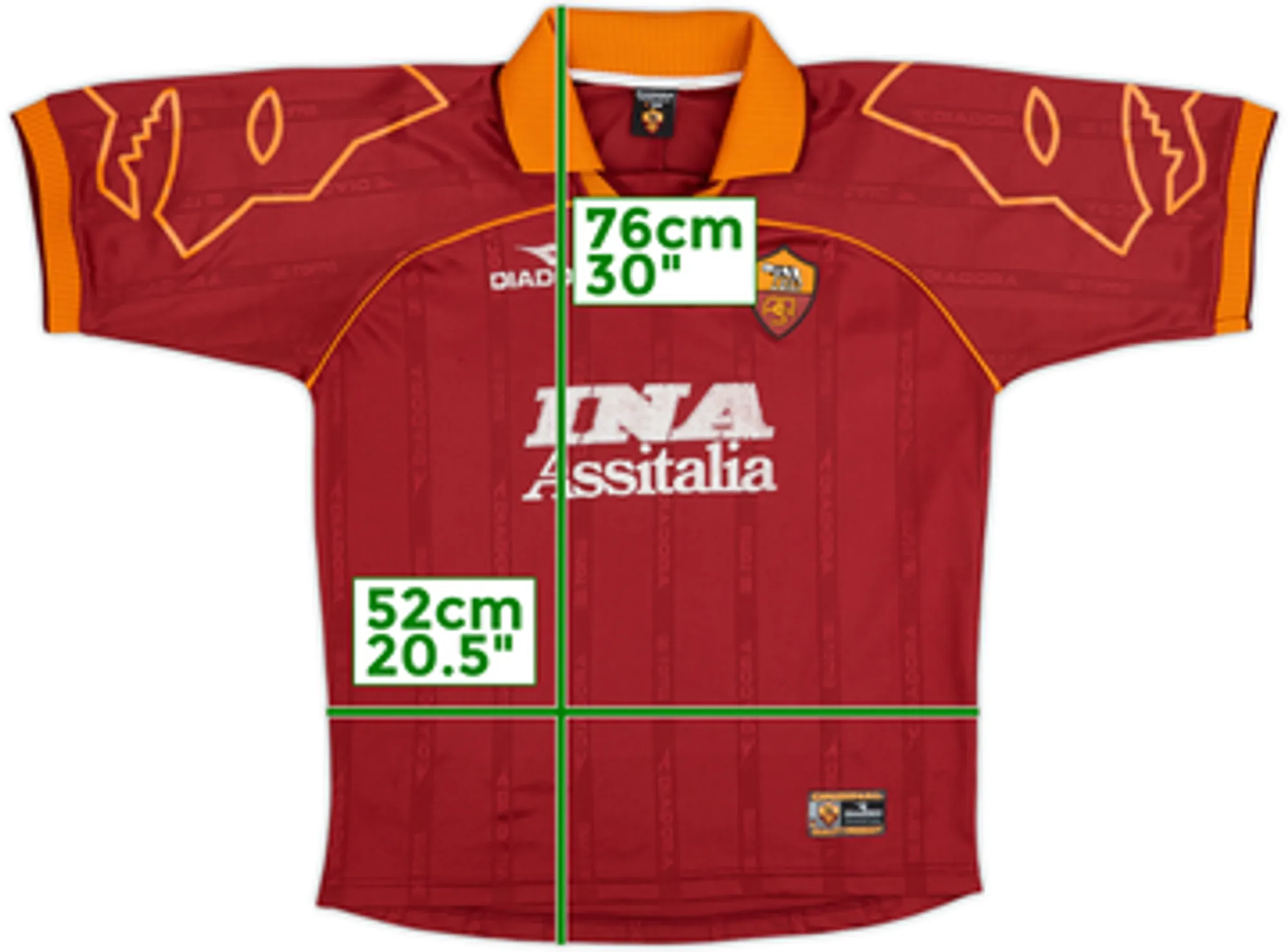 1999-00 Roma Home Shirt - 6/10 - (M)