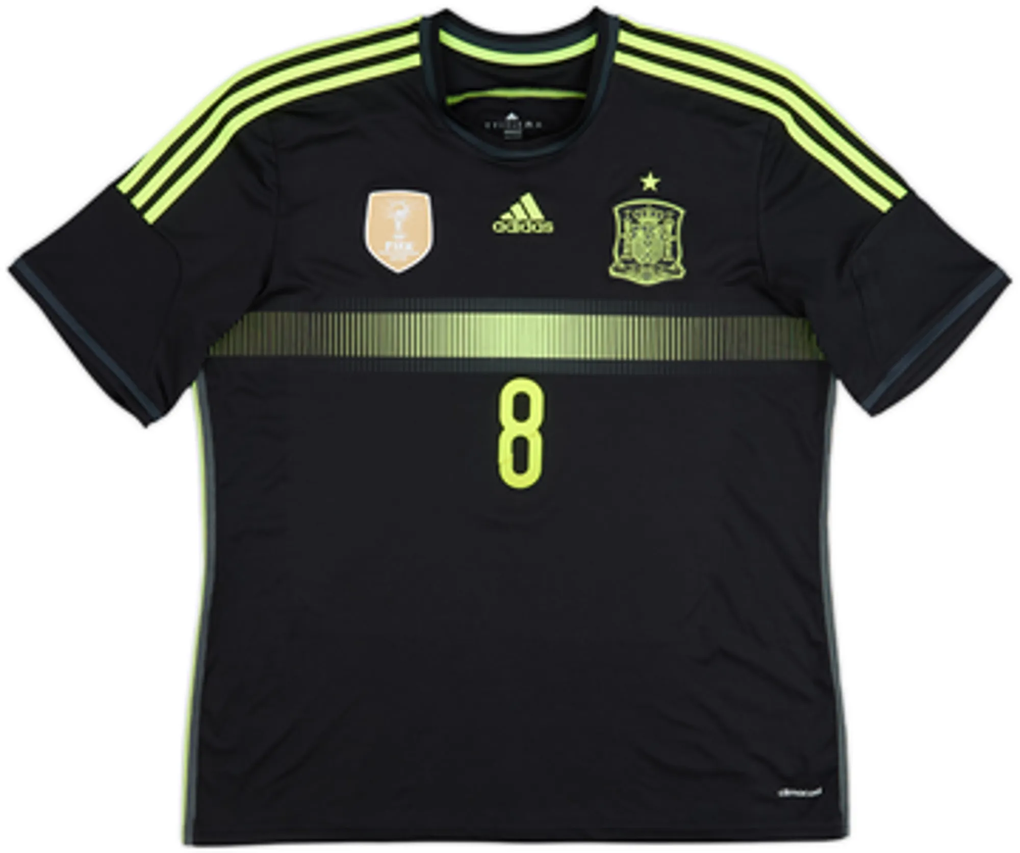 2013-15 Spain Away Shirt Xavi #8 - 8/10 - (XL)