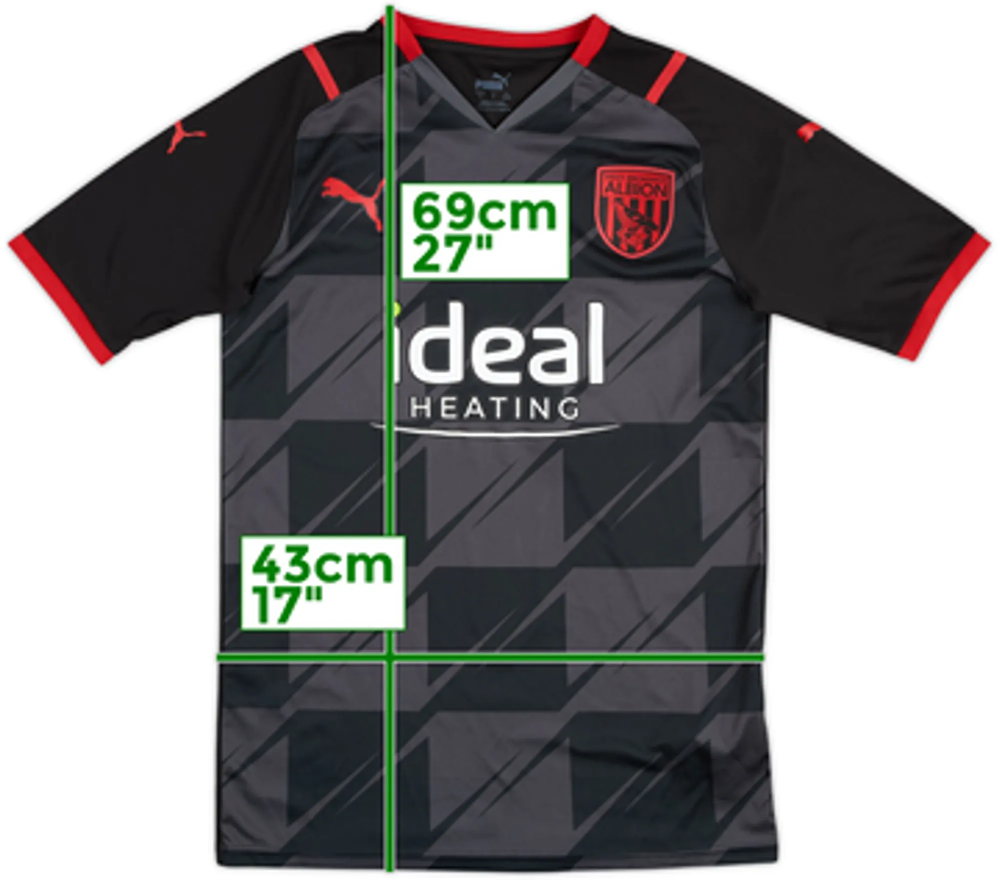 2021-22 West Brom Away Shirt - 8/10 - (S)