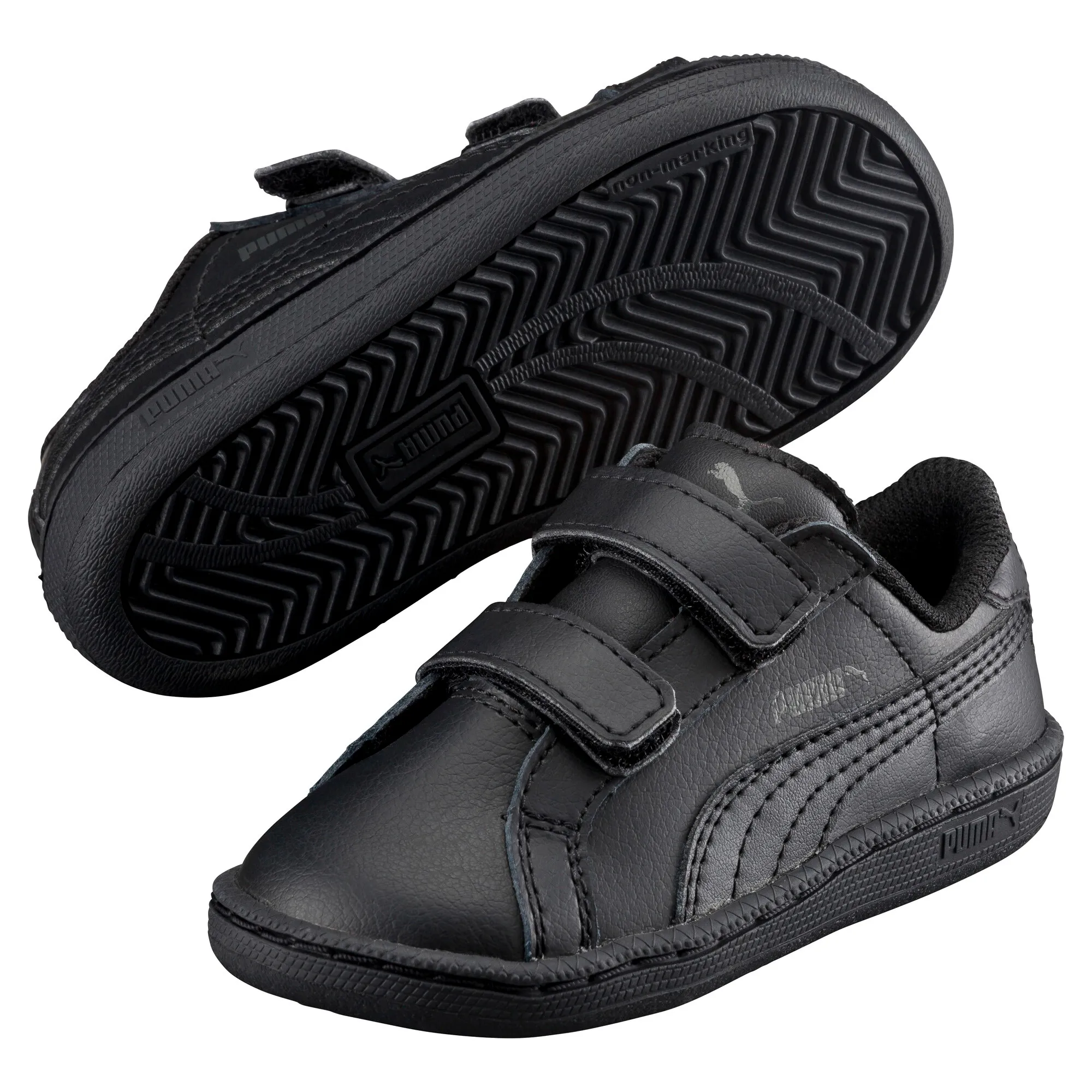 PUMA Smash Baby Trainers in Black | Size 3