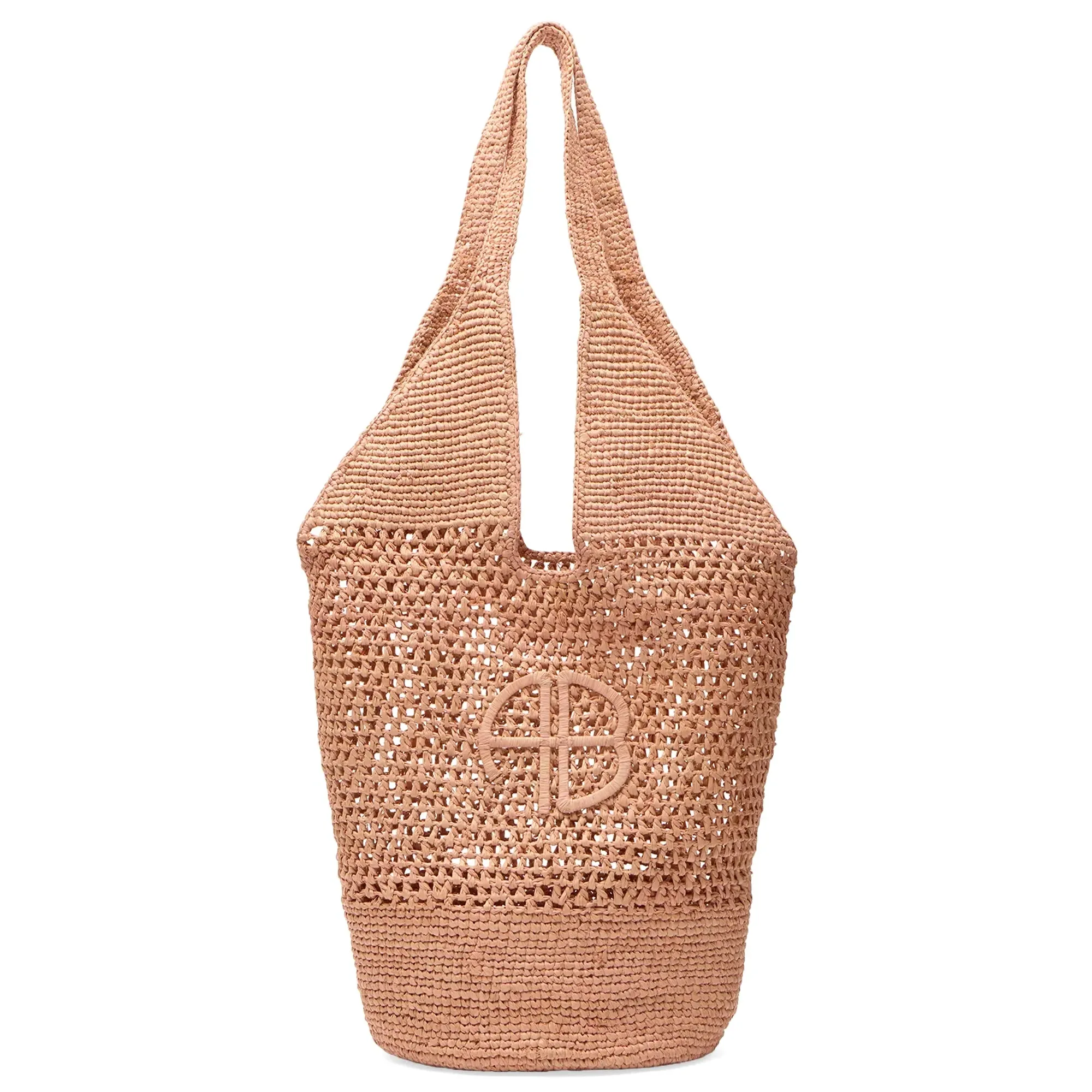 Anine Bing Women's Leah Logo Hobo Bag Pink