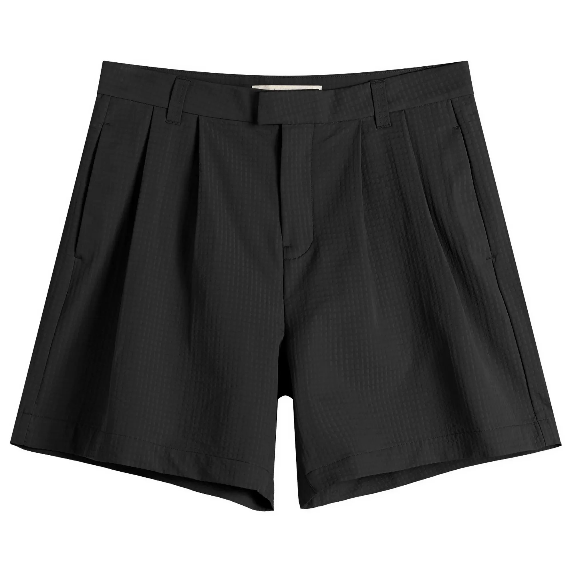 about:blank Men's Textured Shorts Black