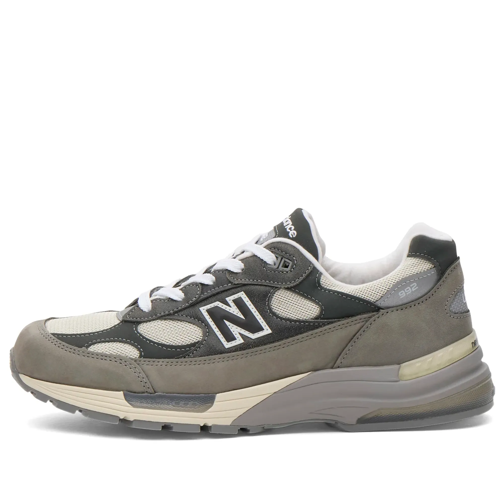 New Balance Unisex Made in USA 992 in Grey Suede/Mesh