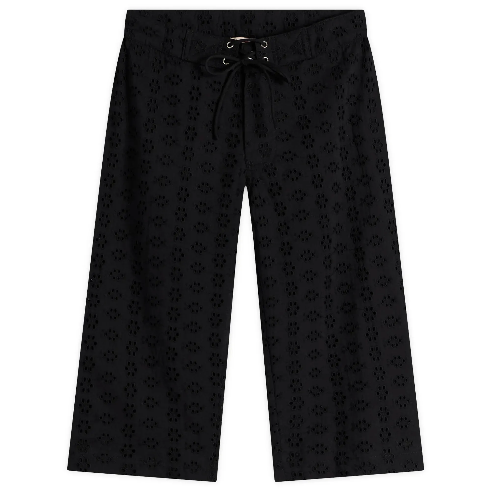 Fruity Booty Women's Broderie Capris Black