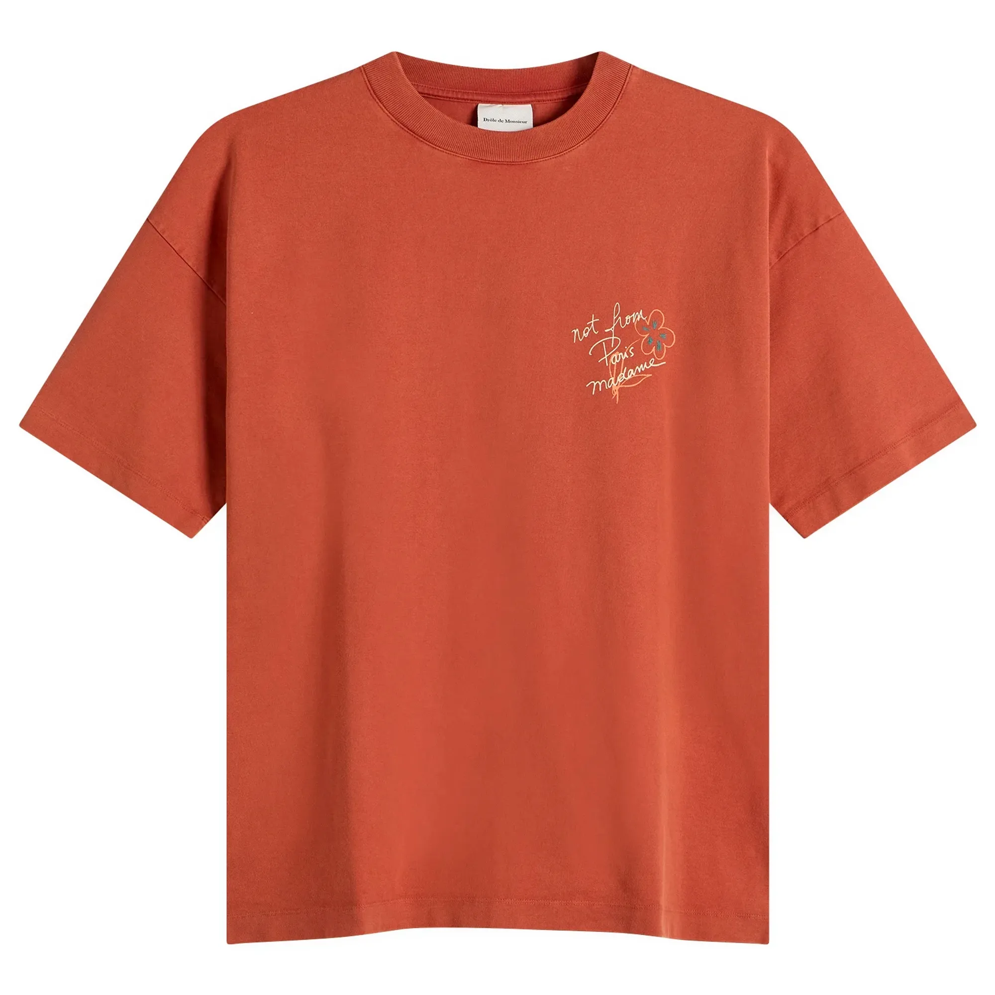 Drôle de Monsieur Men's Esquisse Slogan T-shirt Red