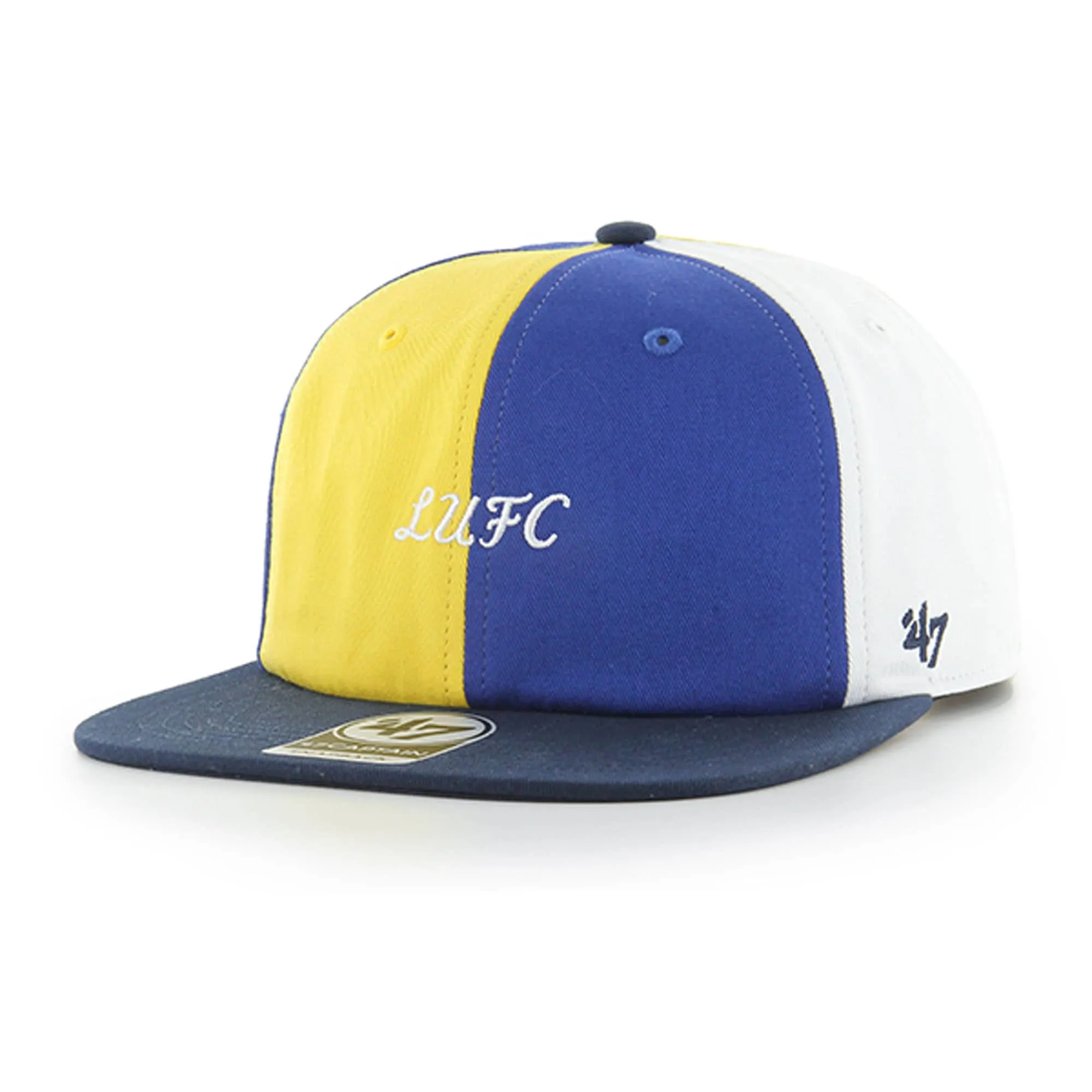 Leeds United 47 Brand Flat Brim Script Cap - Multi - Adult
