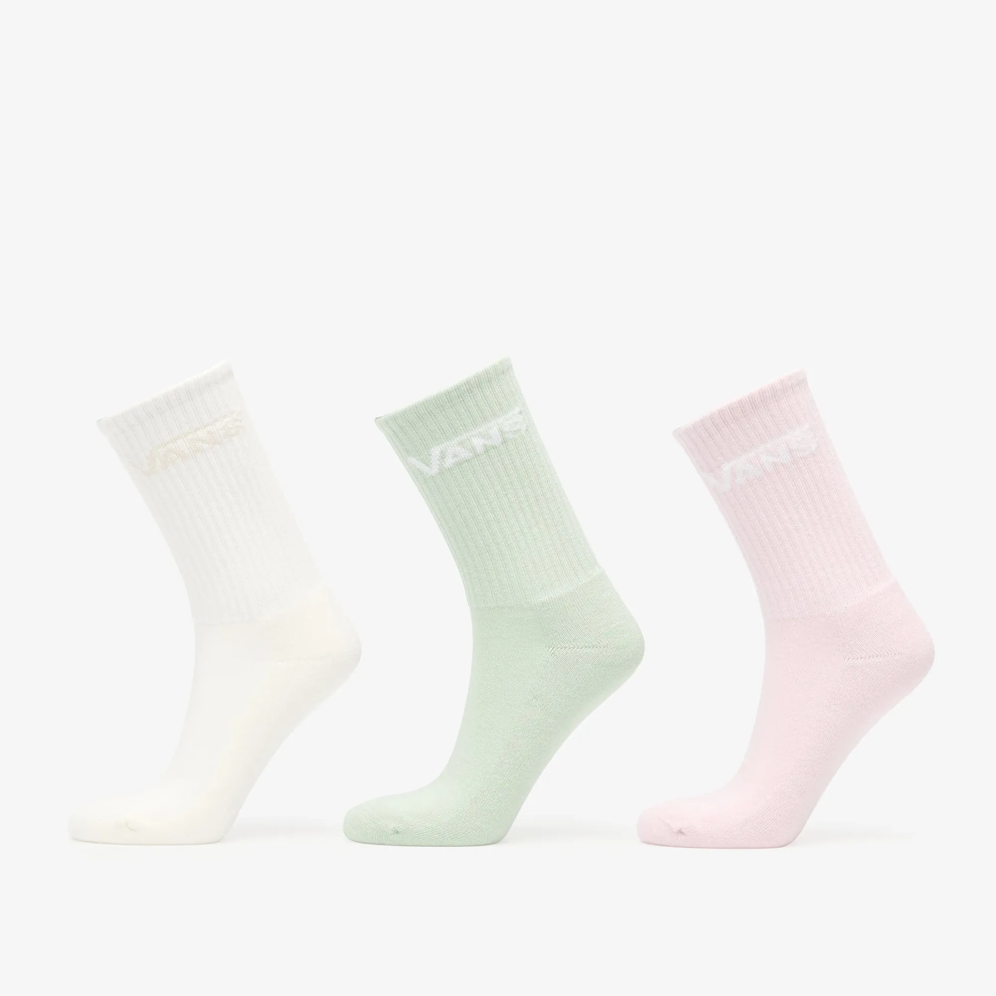 Vans Rox Classic Crew Socks Green/ Pink/ White S