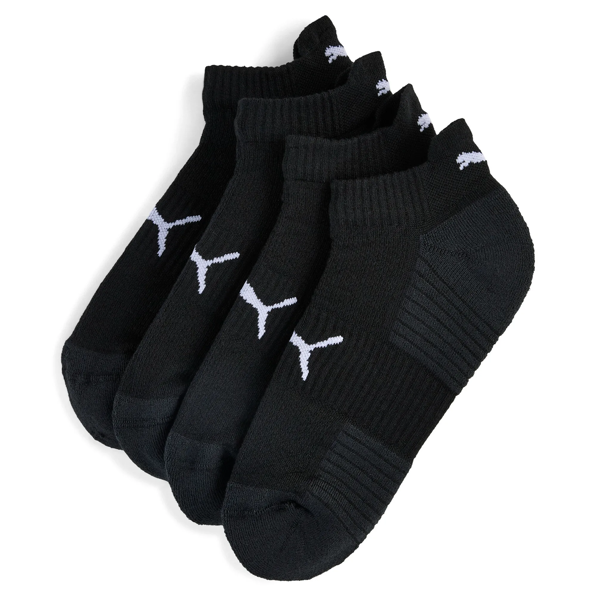 PUMA Sneaker Socks 2 pack Unisex in Black | Size 2.5-5