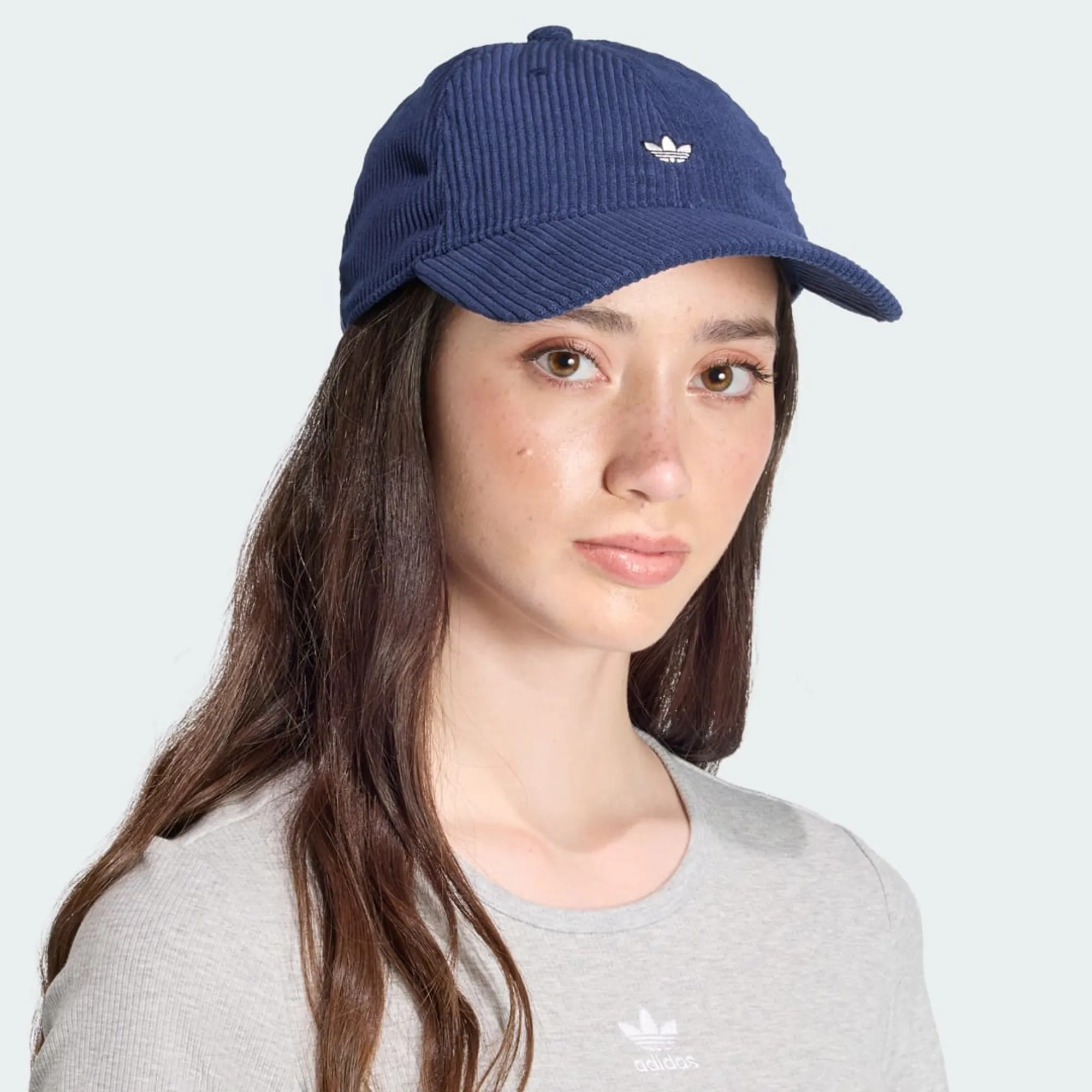 Adidas Originals Corduroy Baseball Cap In Navy