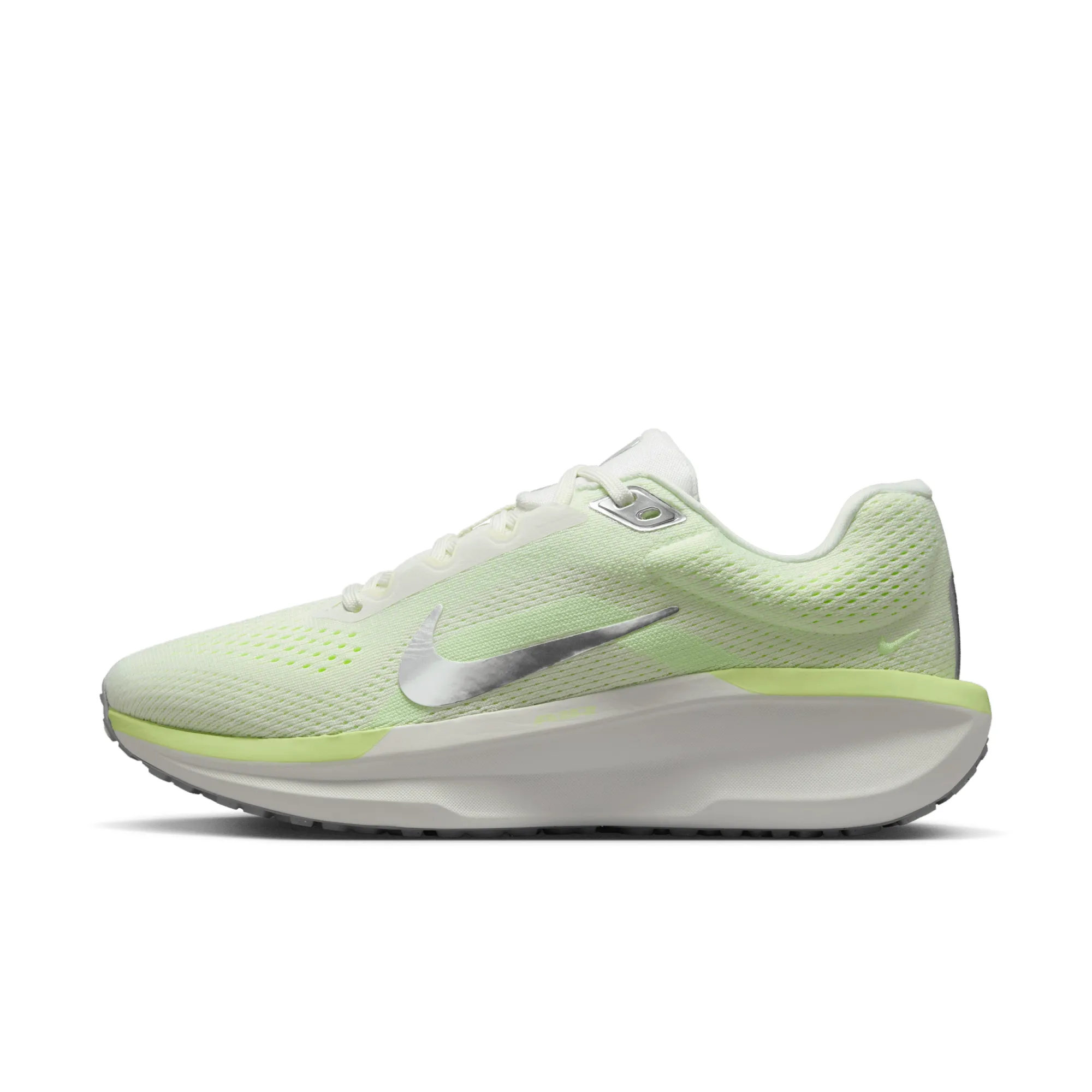 Nike Running Air Winflo 11 Trainers In White And Green