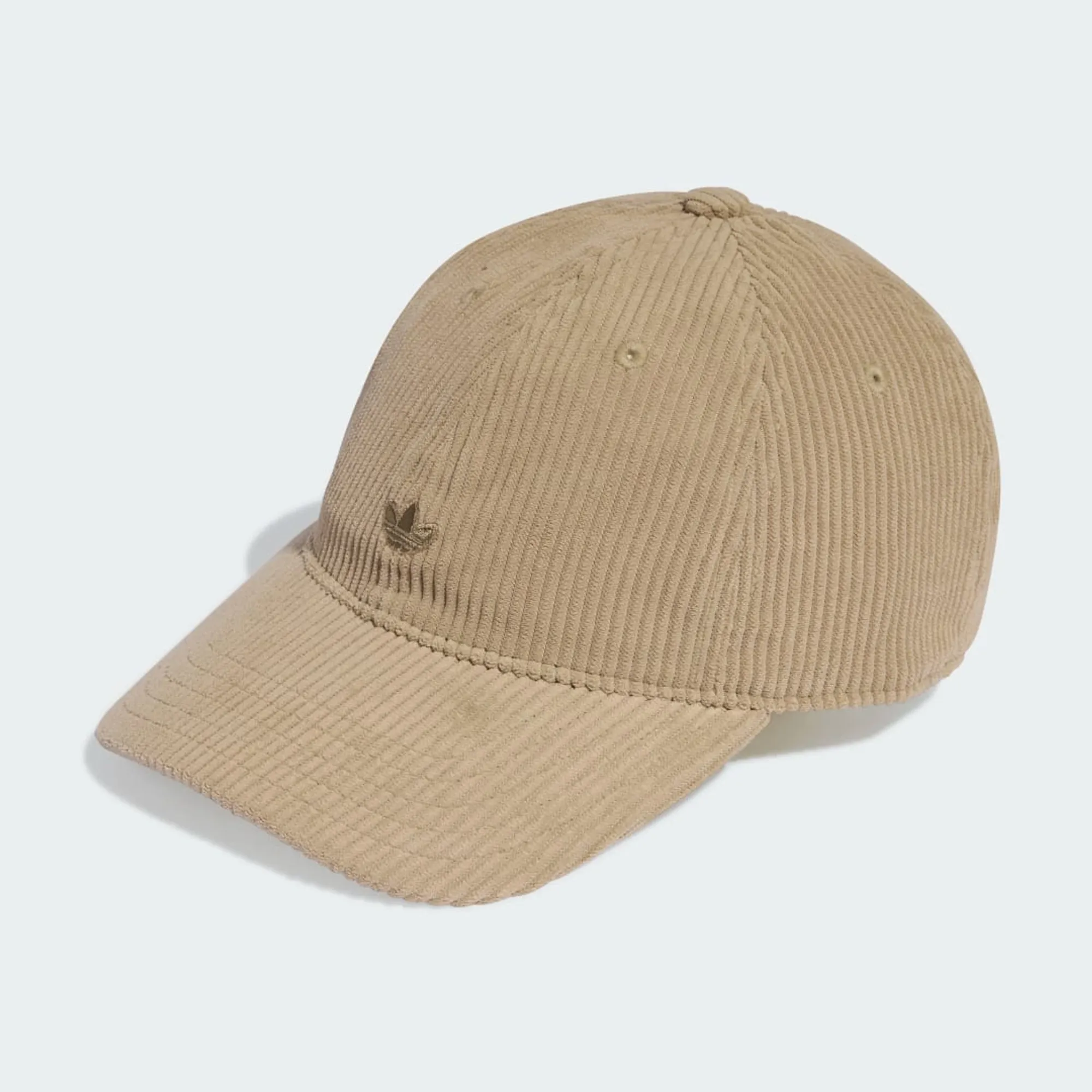 Adidas Originals Cord Baseball Cap In Khaki-Brown