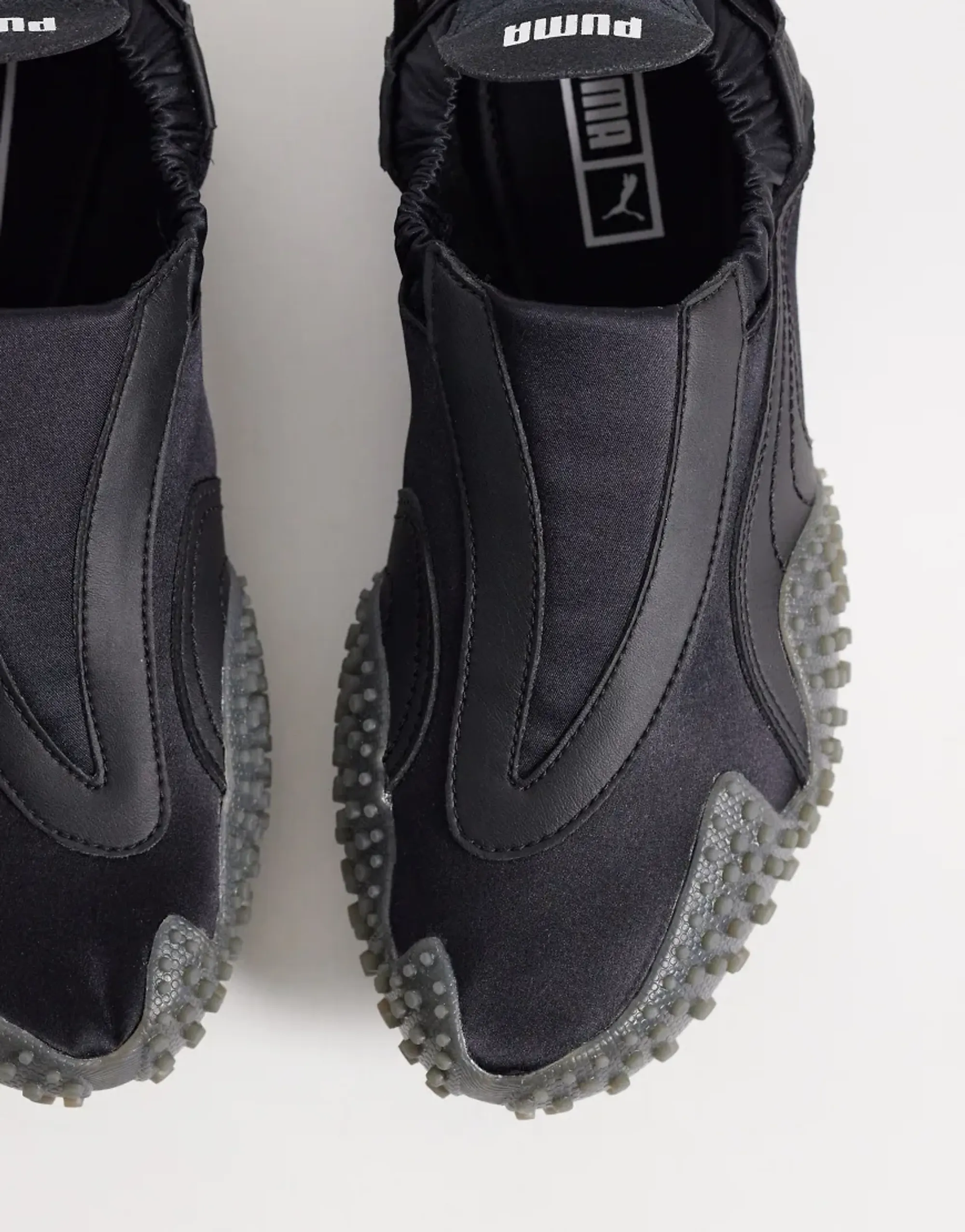 Puma Mostro Move Satin Trainers In Black