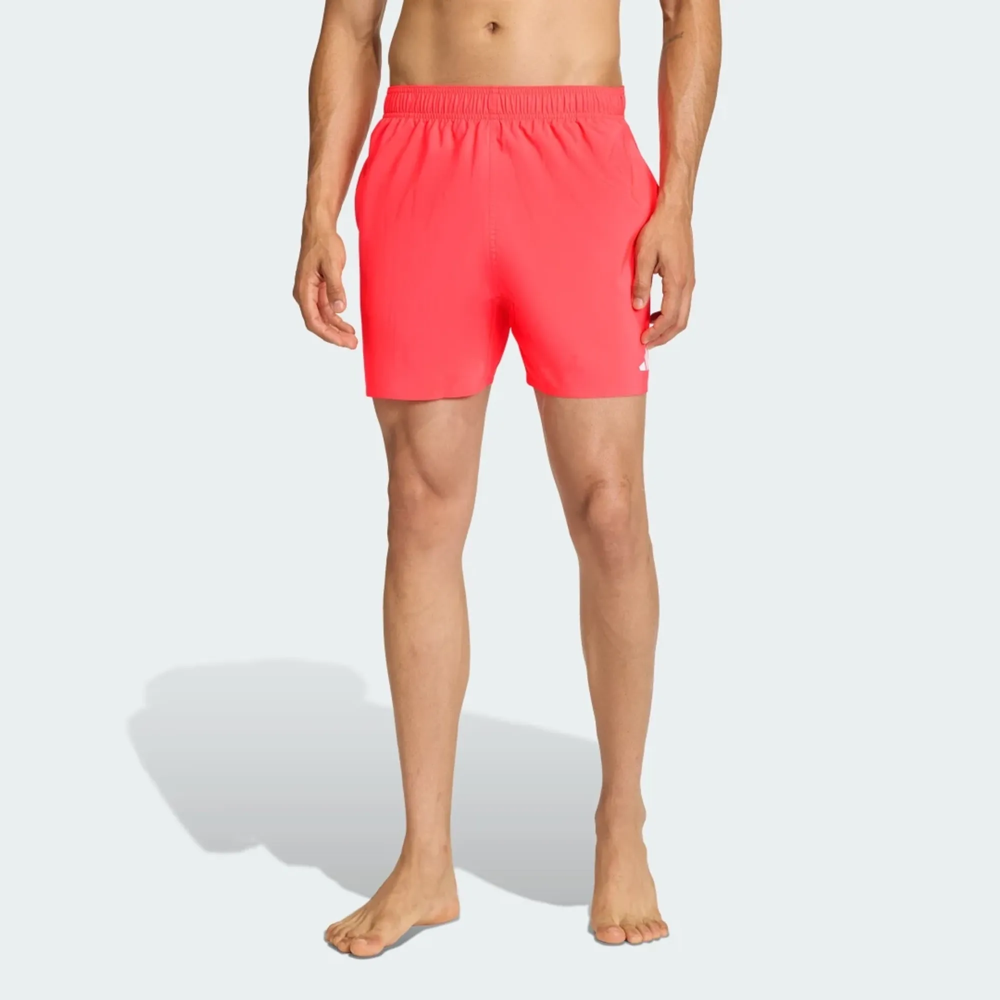 Adidas Performance Swim Shorts 5-Inch In Lucid Red / White