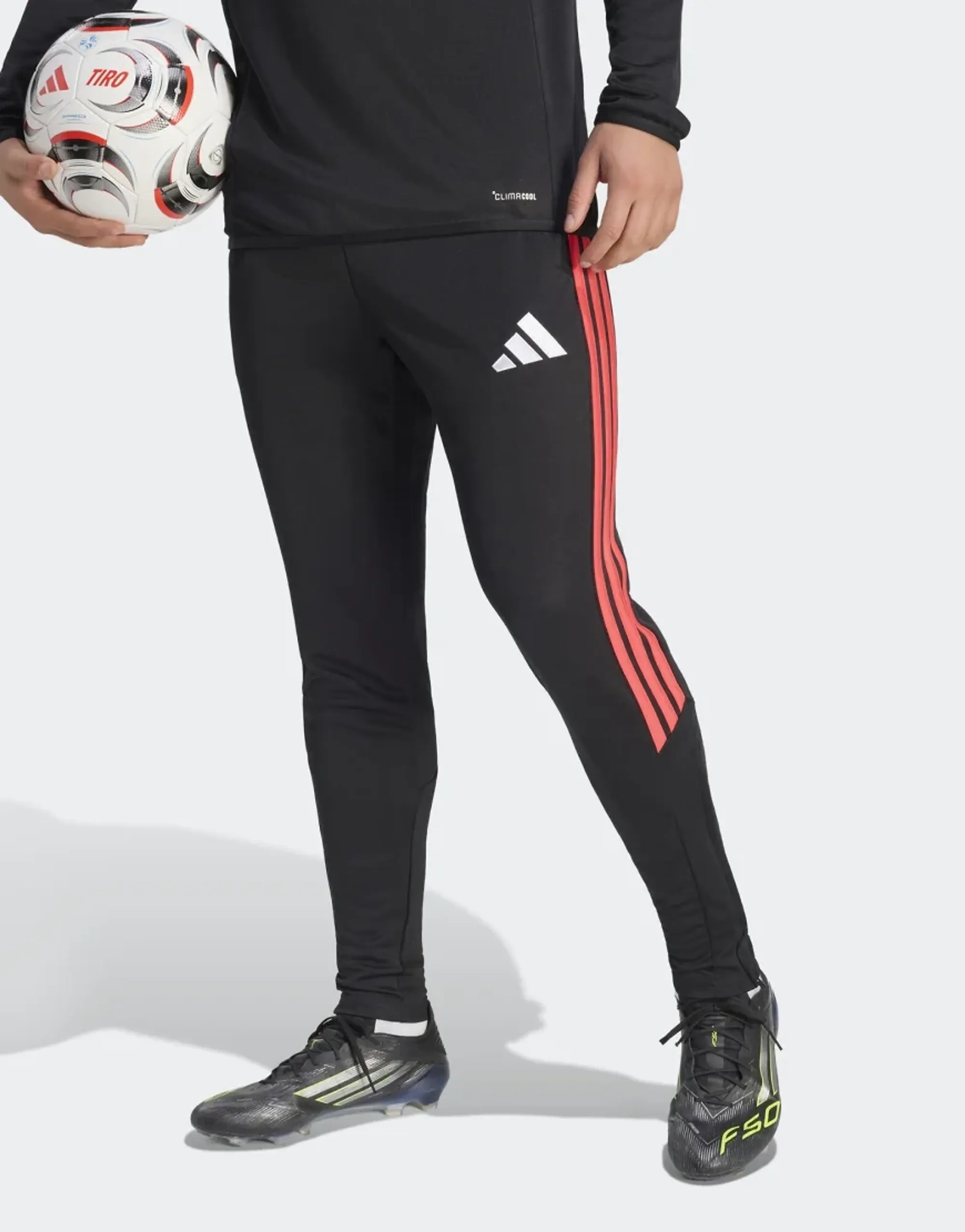 Adidas Performance Tiro26 League Training Pants Regular In Black / Semi Lucid Red