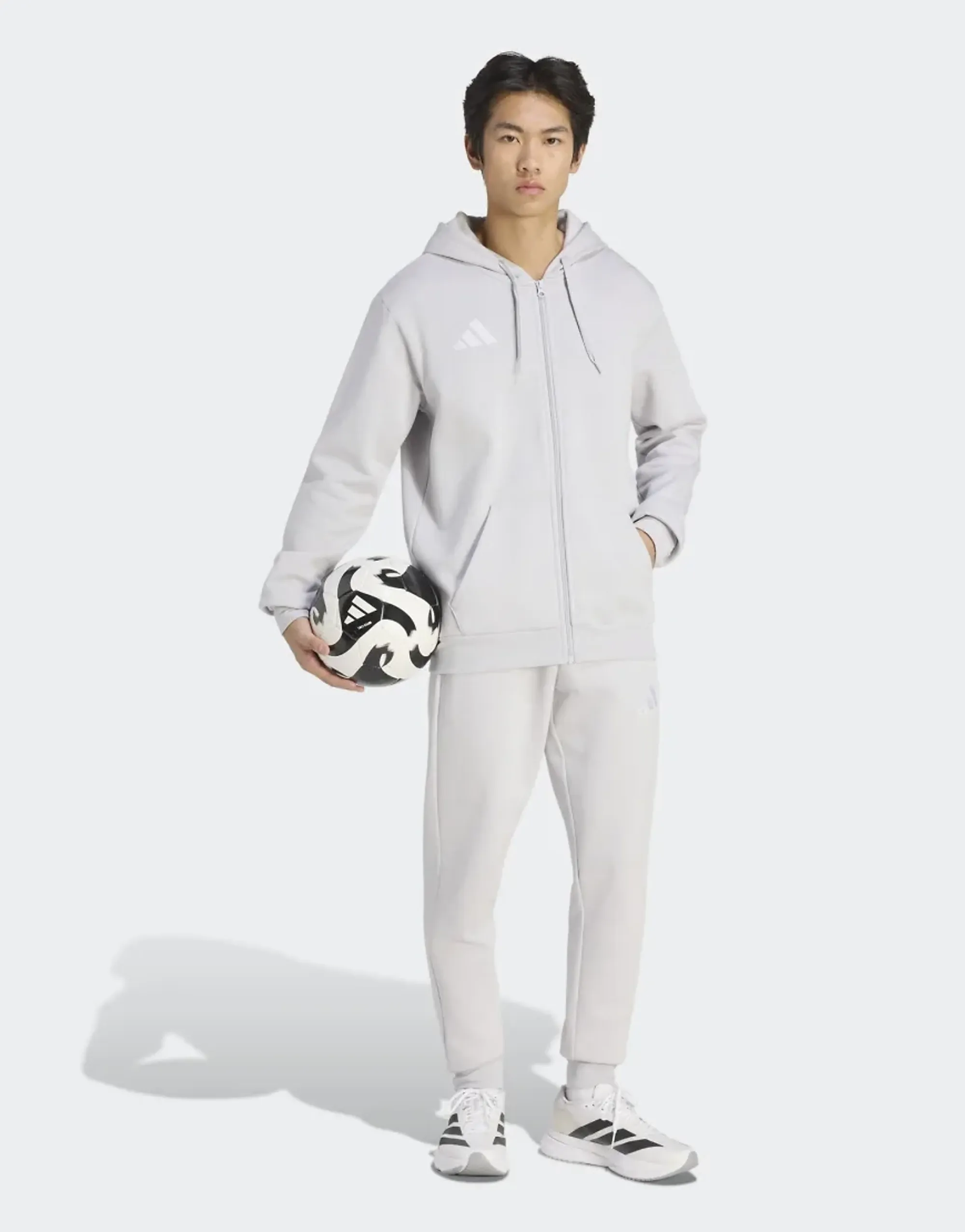 Adidas Performance Entrada26 Sweat Pants In Team Light Grey / White