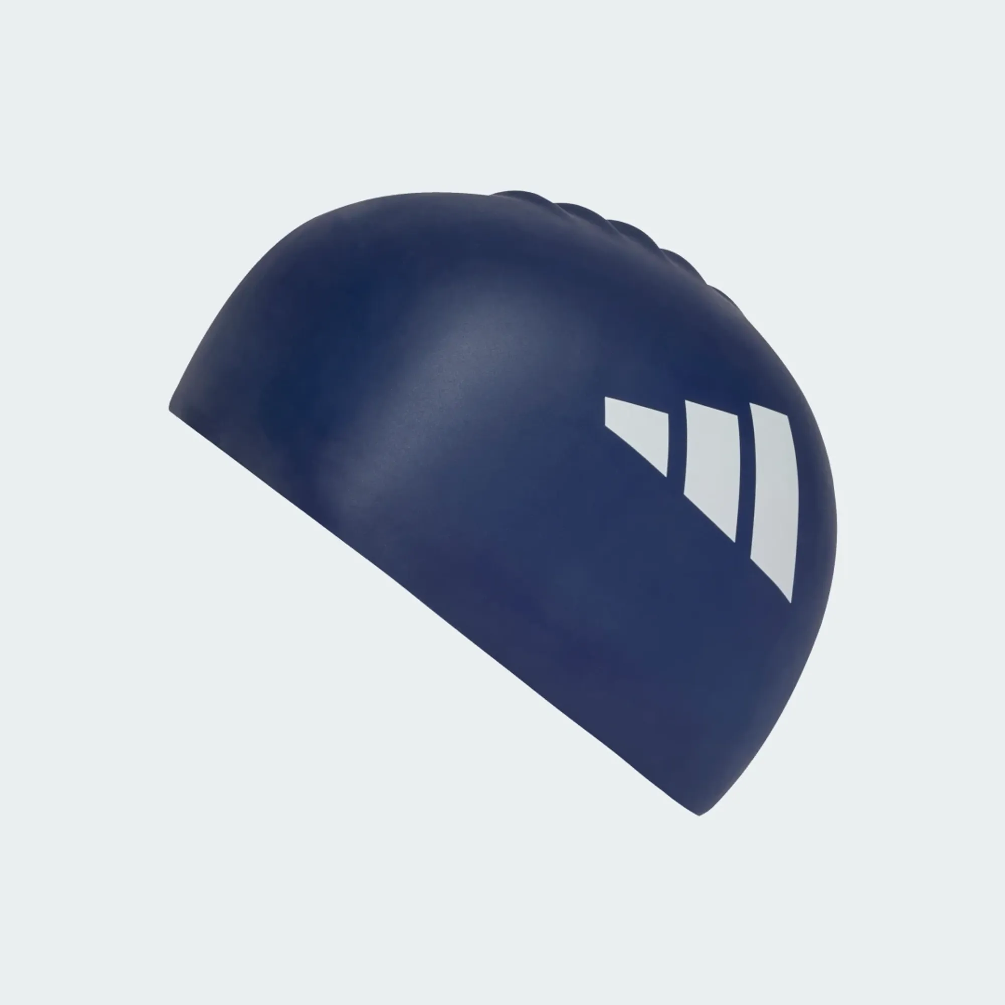 Adidas Performance Adidas Adults 3-Stripes Swim Cap In Dark Blue / White