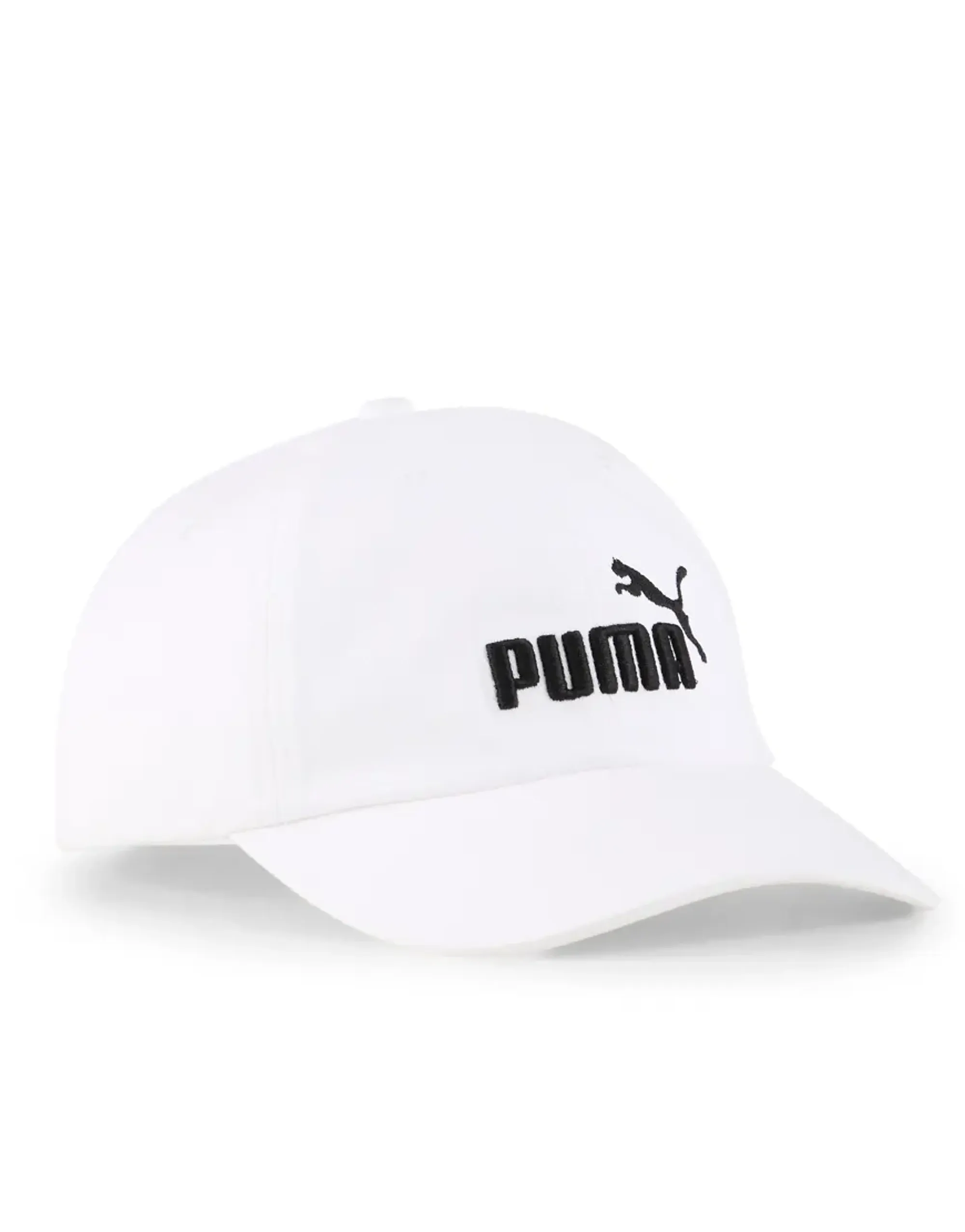 Puma Ess No.1 Logo Baseball Cap In Puma White