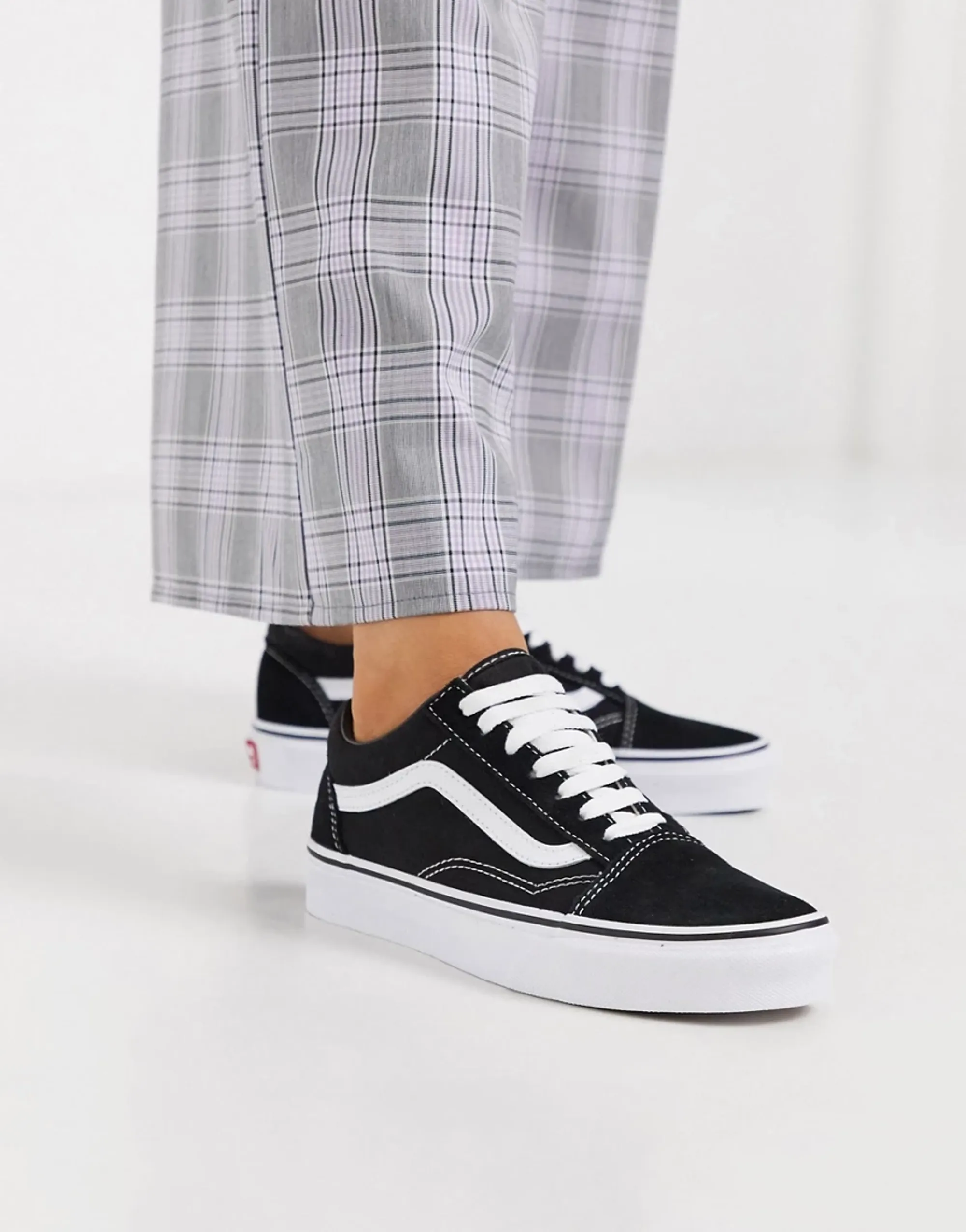 Vans Old Skool Trainers In Black And White