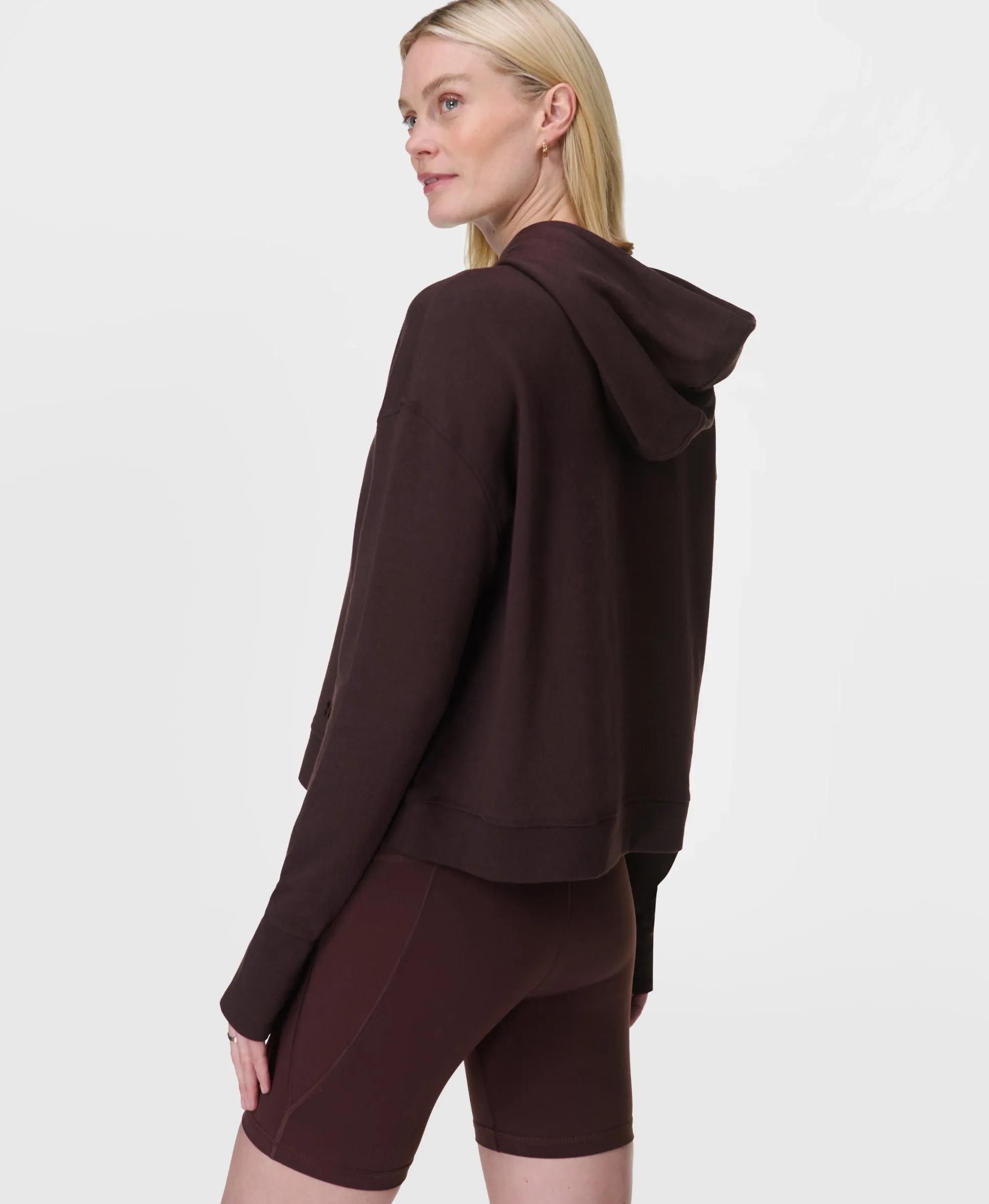 Sweaty Betty After Class Hoodie, Brown, Women's S