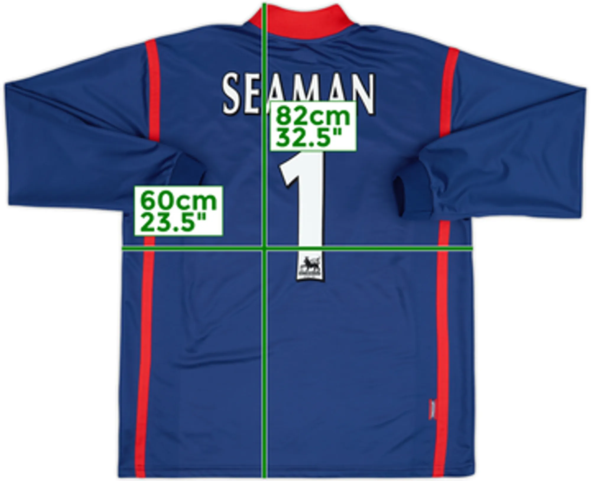 1998-99 Arsenal GK Shirt Seaman #1 - 8/10 - (L)