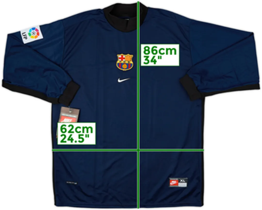 1998-99 Barcelona GK Shirt (XL) | BARG98828469used | FOOTY.COM