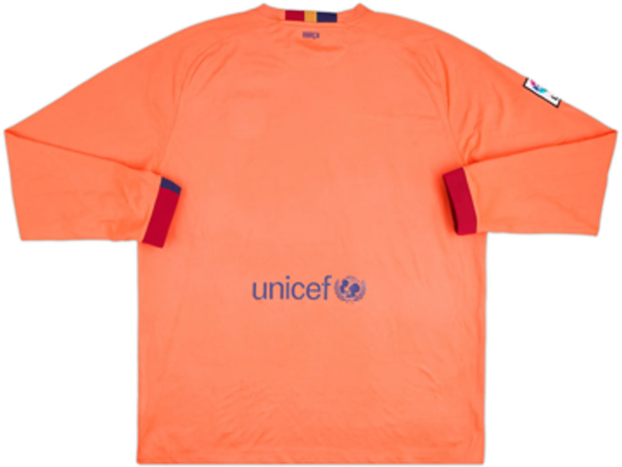 2014-15 Barcelona Away L/S Shirt - 5/10 - (XXL)