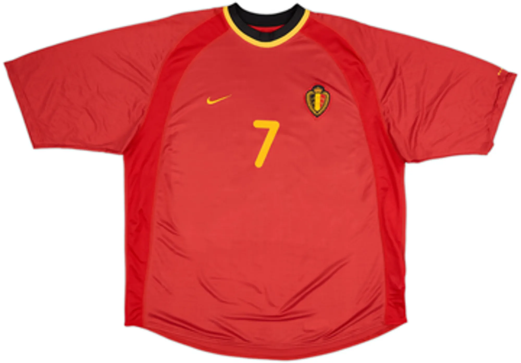 2000-02 Belgium Home Shirt Wilmots #7 - 6/10 - (XL)