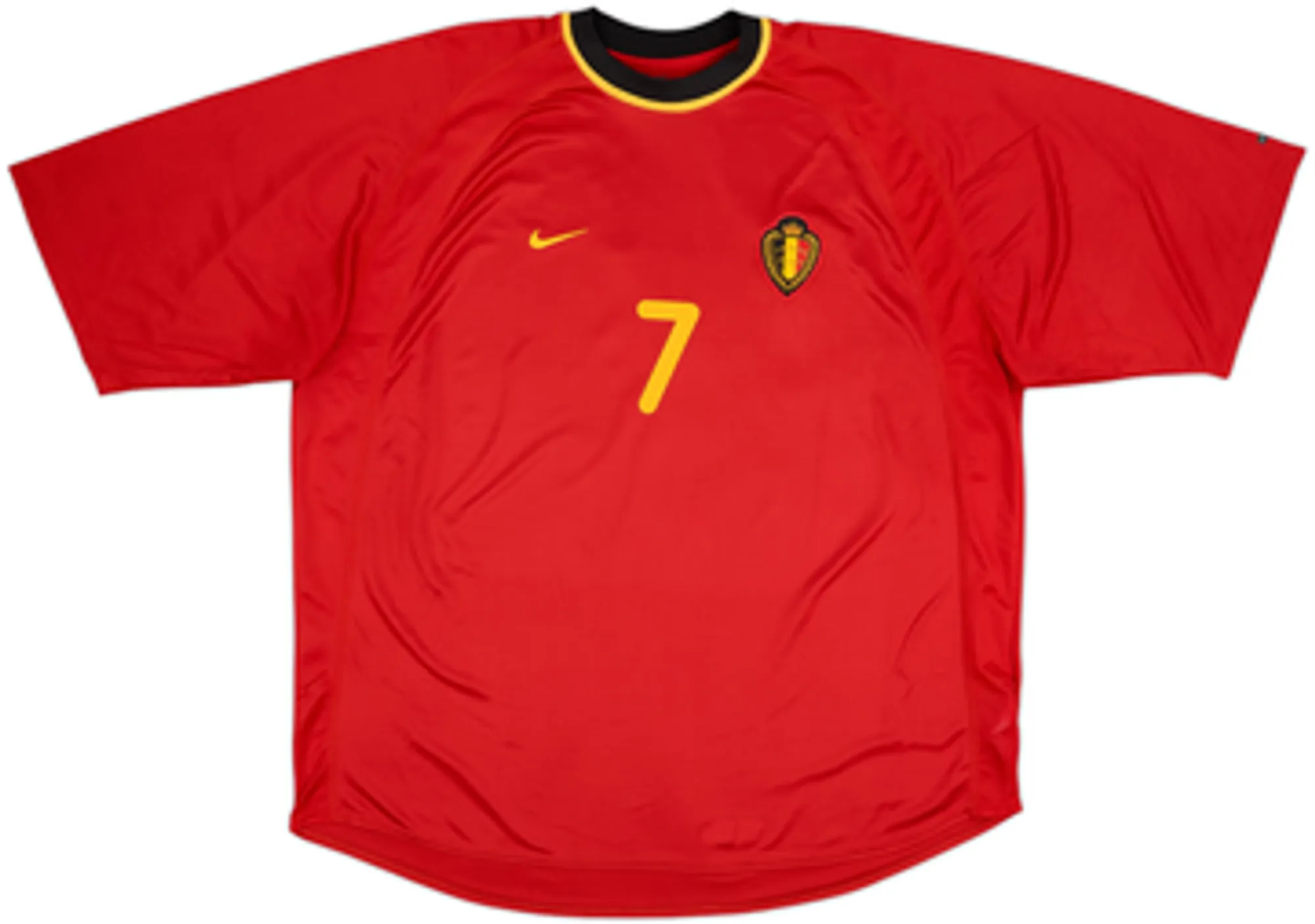 2000-02 Belgium Home Shirt Wilmots #7 - 9/10 - (XXL)