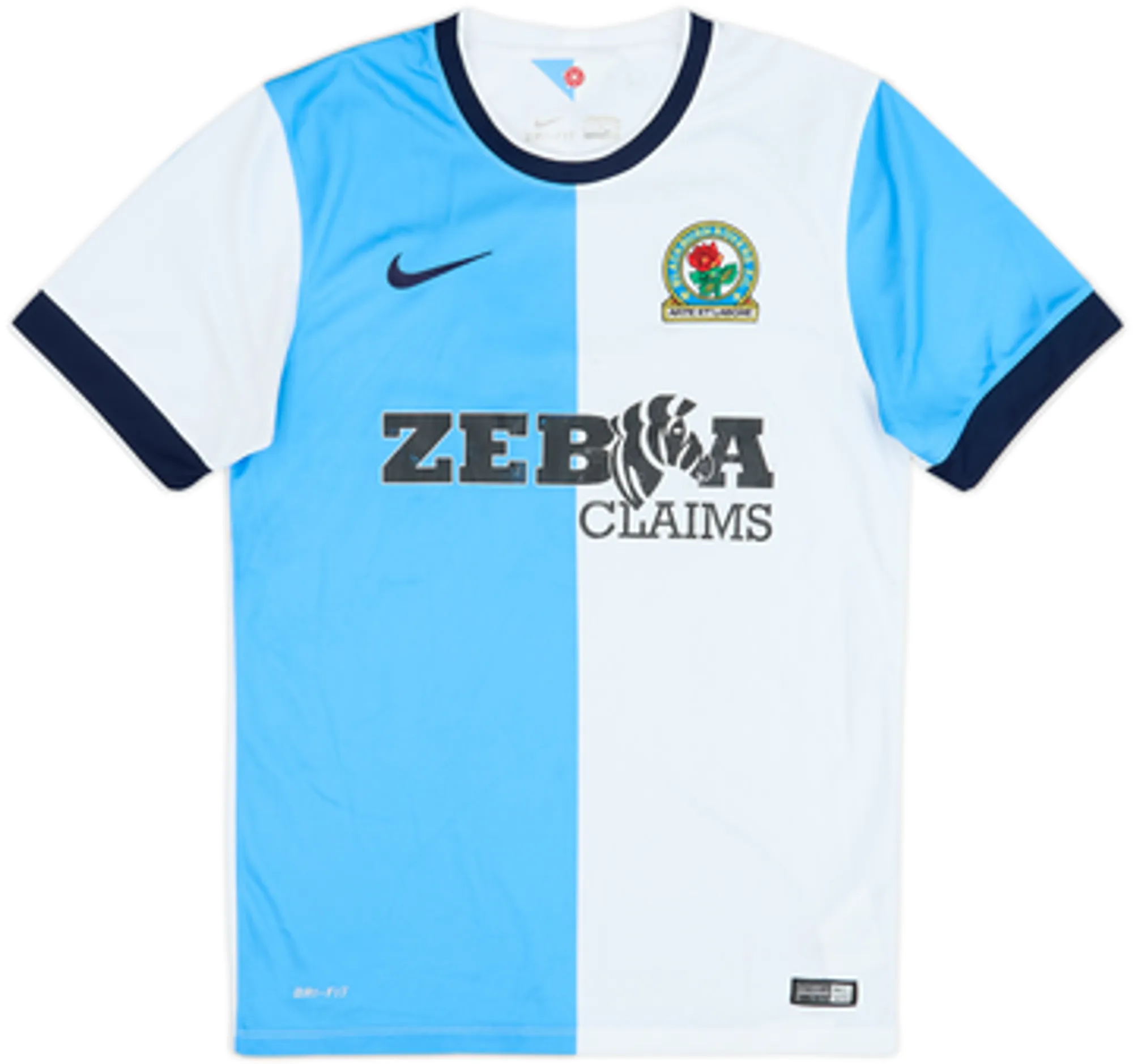 2014-15 Blackburn Home Shirt Dunn #8 - 5/10 - (S)